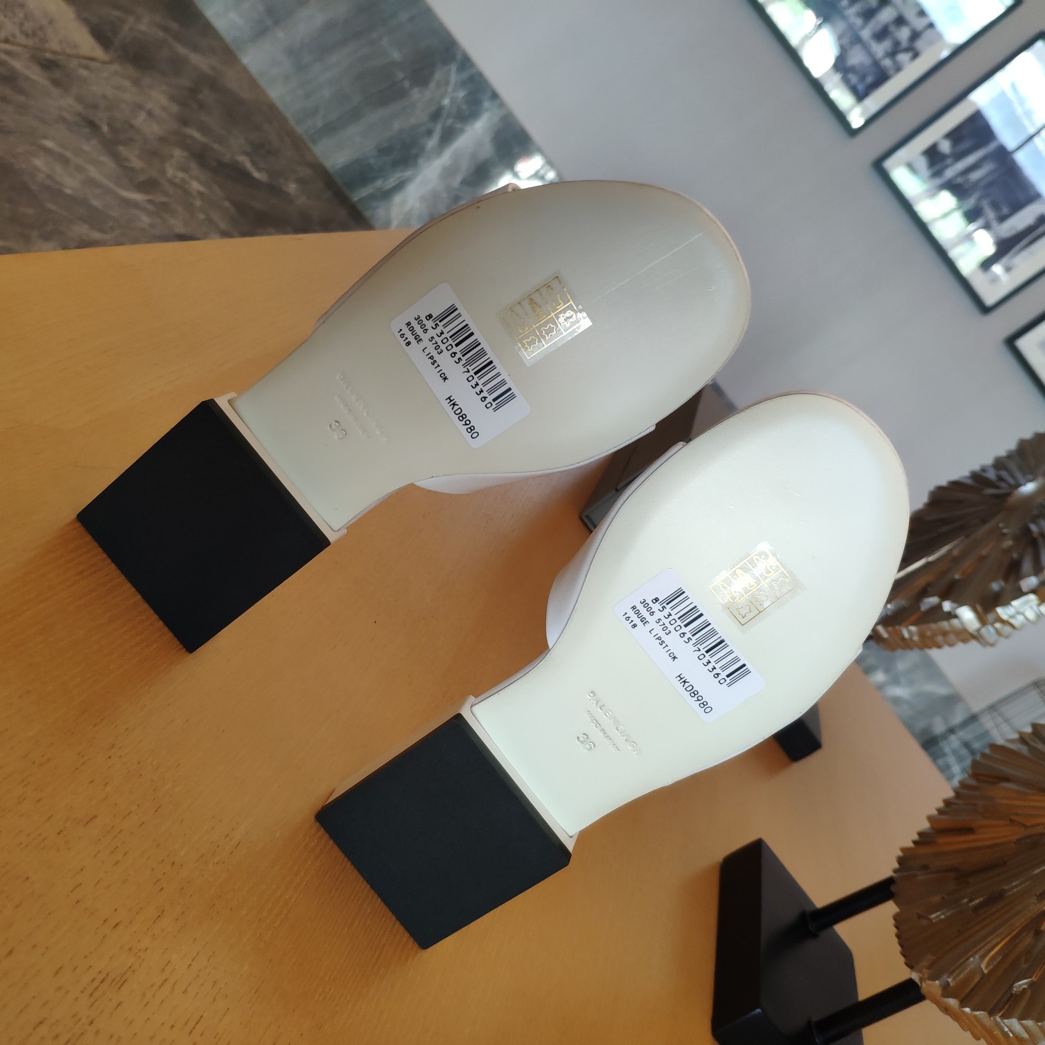 Balenciaga Box Mule Leather Sandals - DopestKickz