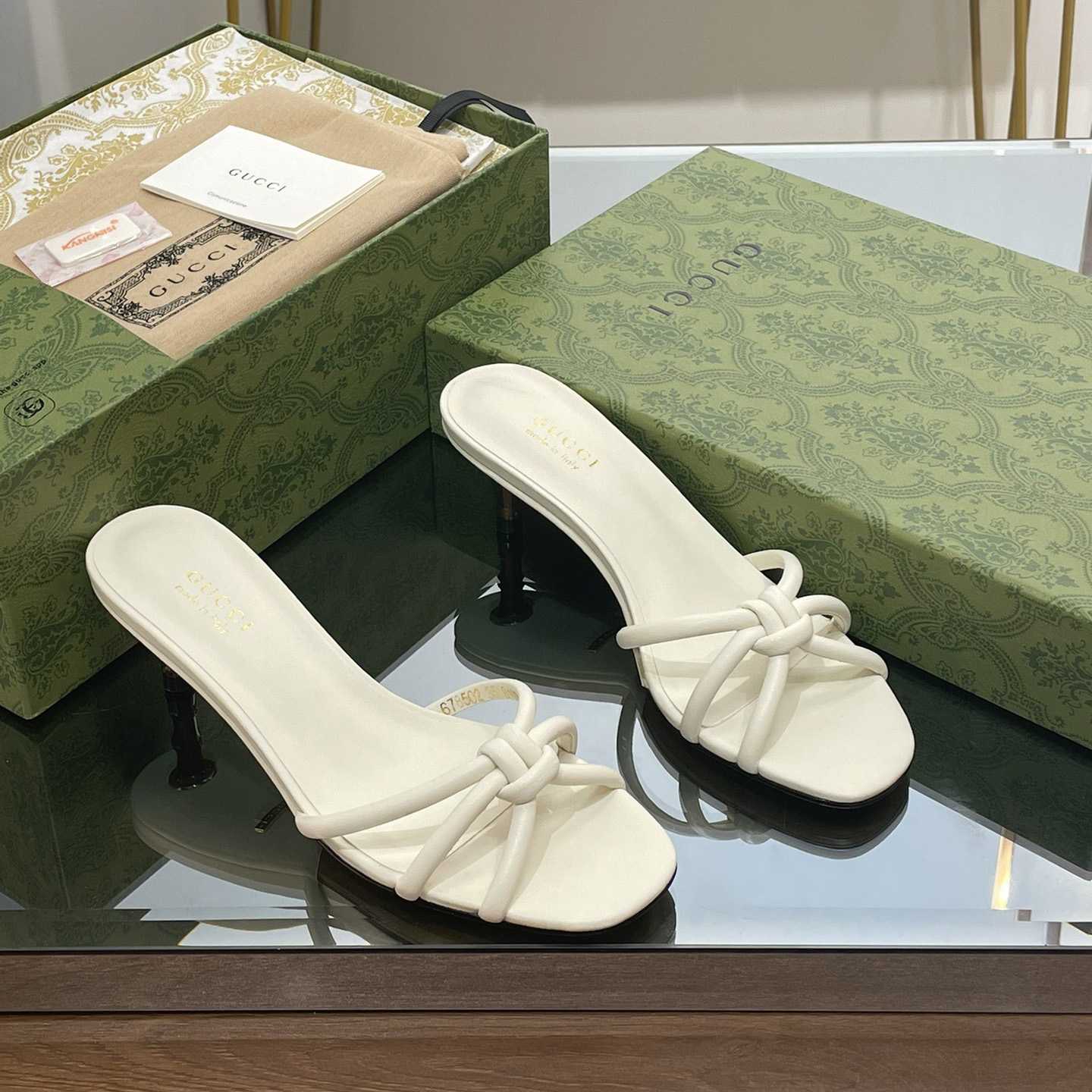 Gucci Women's Slide Sandal With Bamboo  - DopestKickz