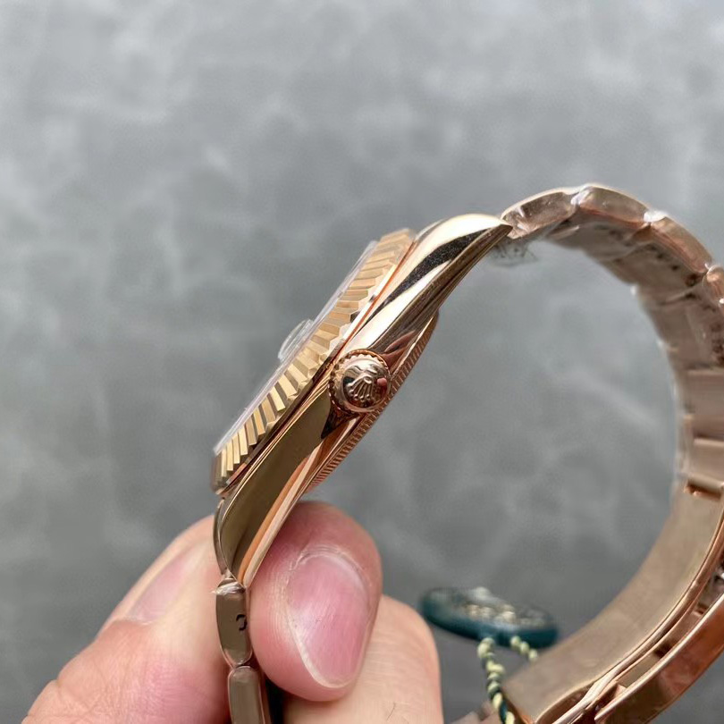 Rolex Sky-Dweller Rose Gold Watch - DopestKickz