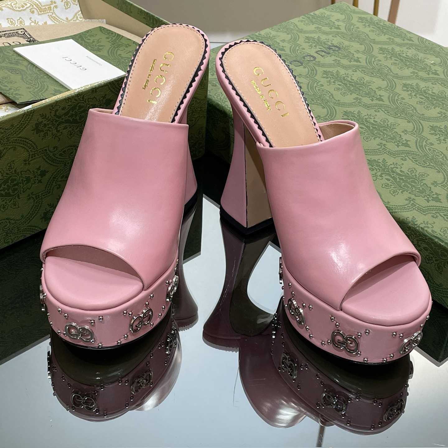 Gucci Women's Platform Slide Sandal - DopestKickz