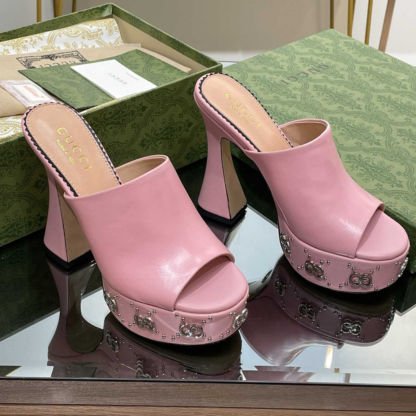 Gucci Women's Platform Slide Sandal - DopestKickz