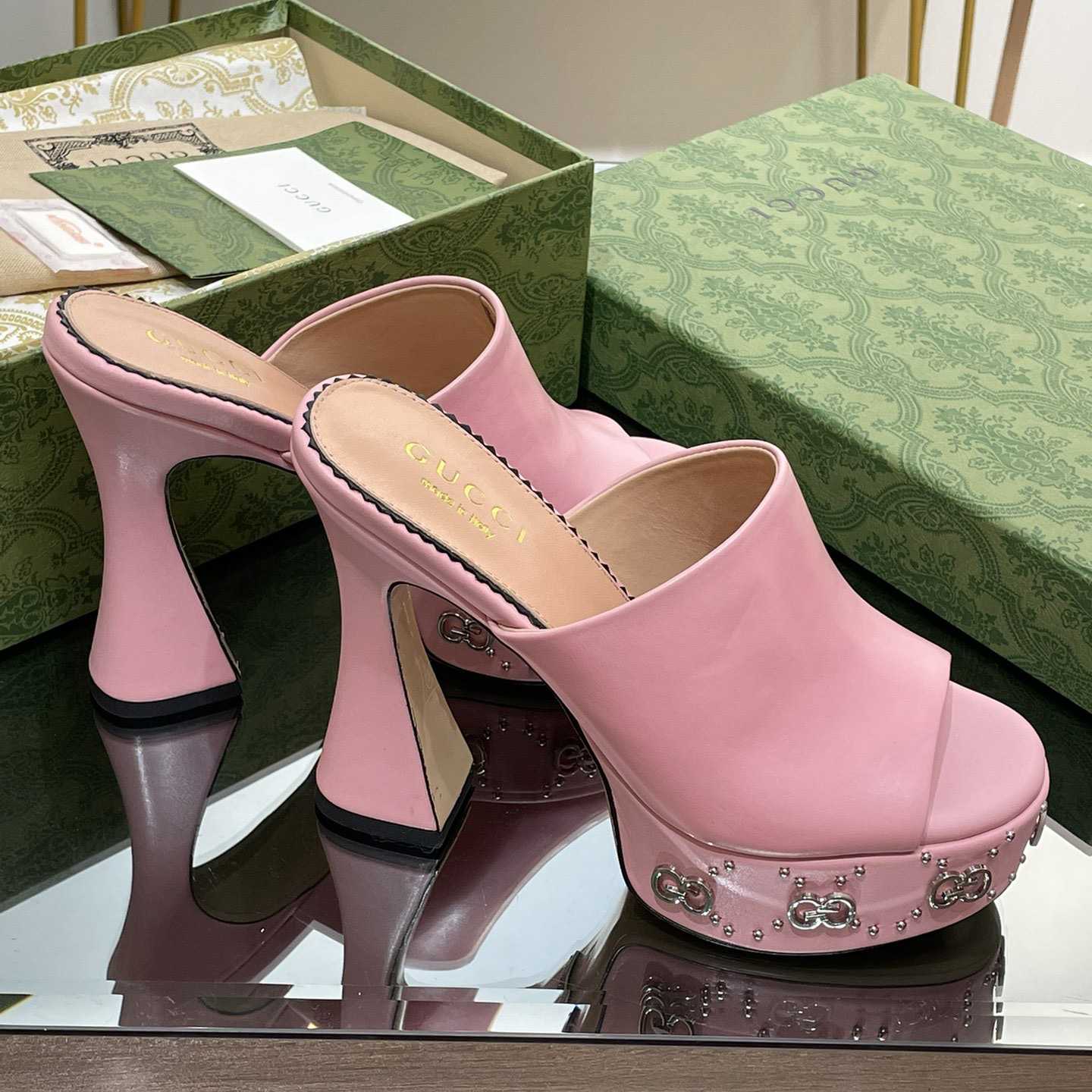 Gucci Women's Platform Slide Sandal - DopestKickz