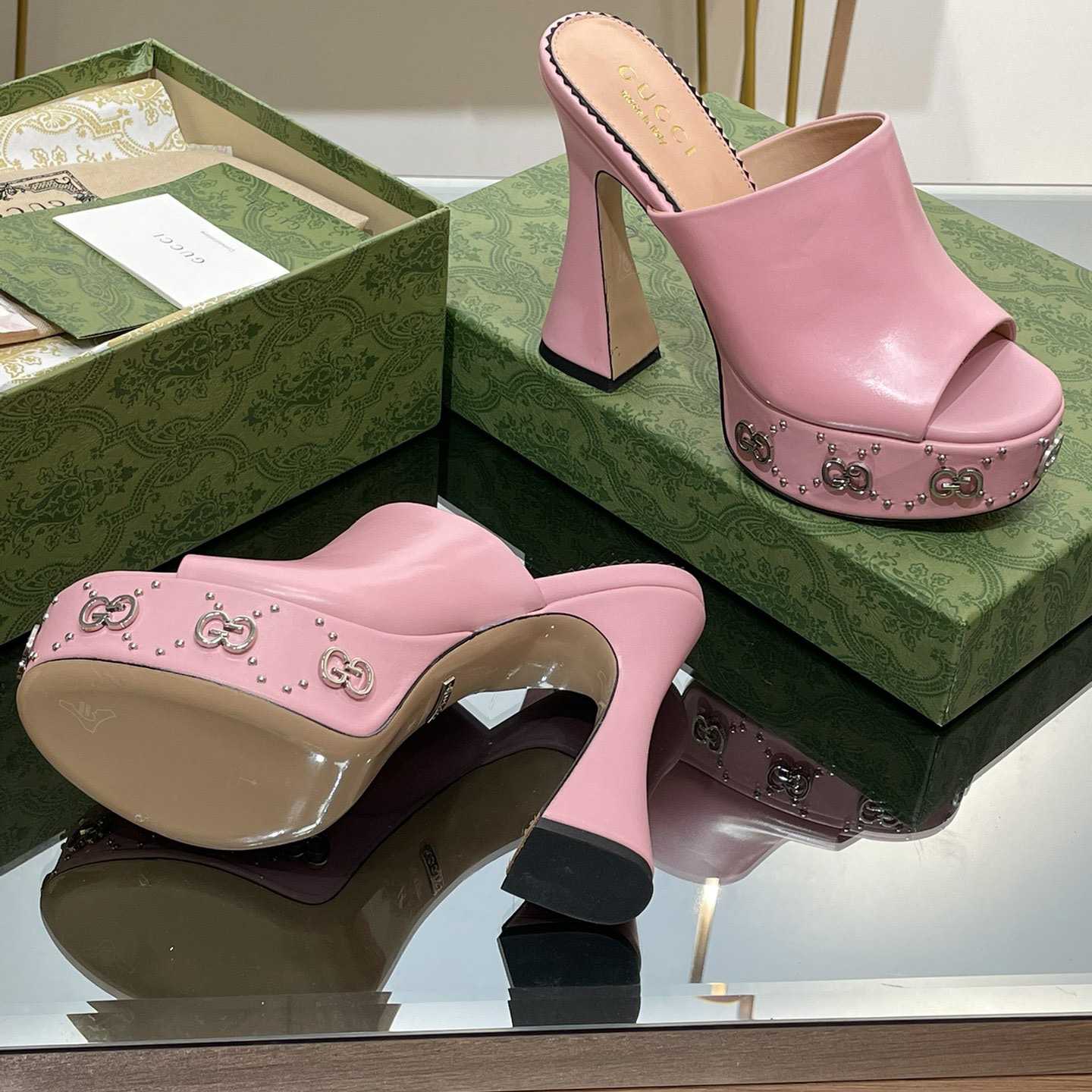 Gucci Women's Platform Slide Sandal - DopestKickz