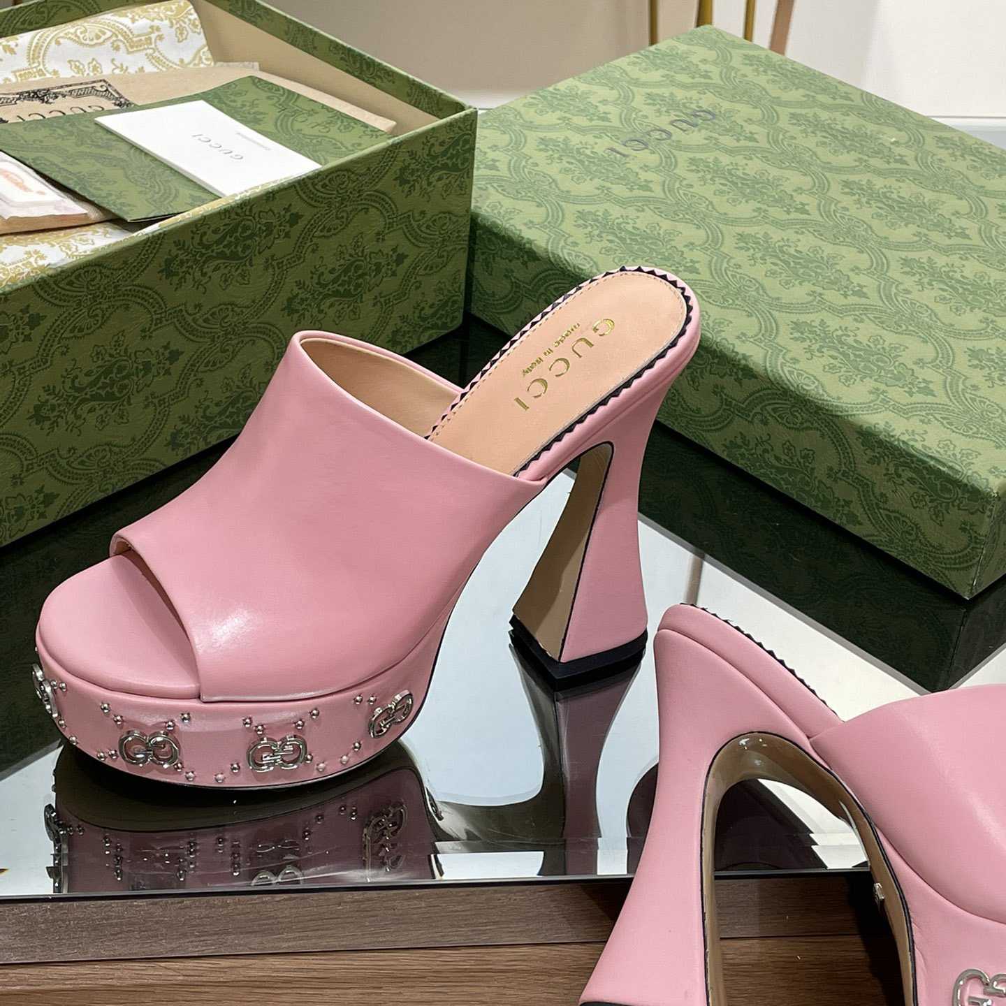 Gucci Women's Platform Slide Sandal - DopestKickz