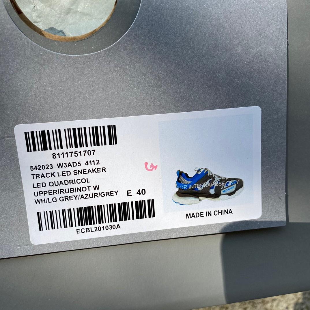 Balenciaga Track Sneaker LED in white - DopestKickz