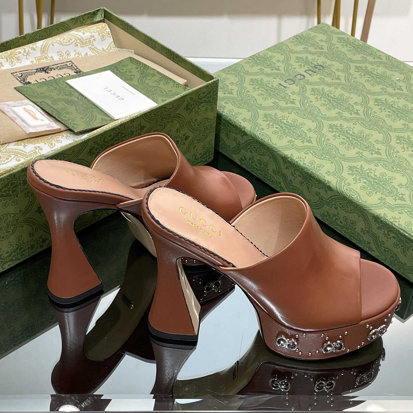 Gucci Women's Platform Slide Sandal - DopestKickz