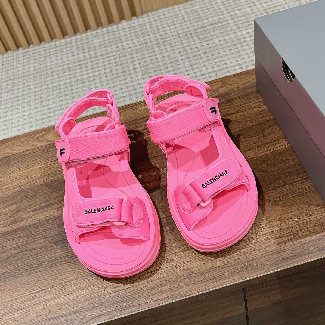 Balenciaga Women's Tourist Sandal In Pink - DopestKickz