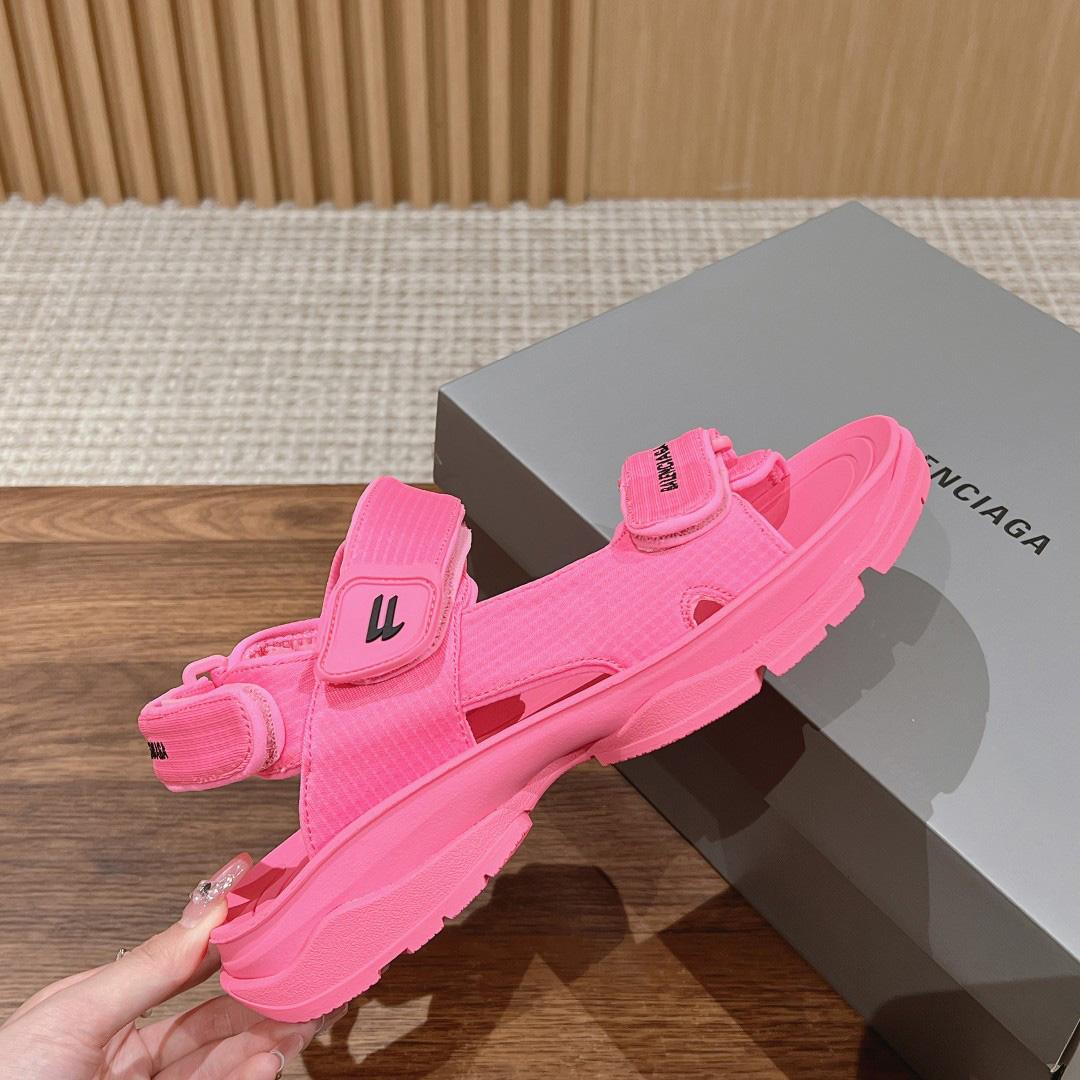 Balenciaga Women's Tourist Sandal In Pink - DopestKickz