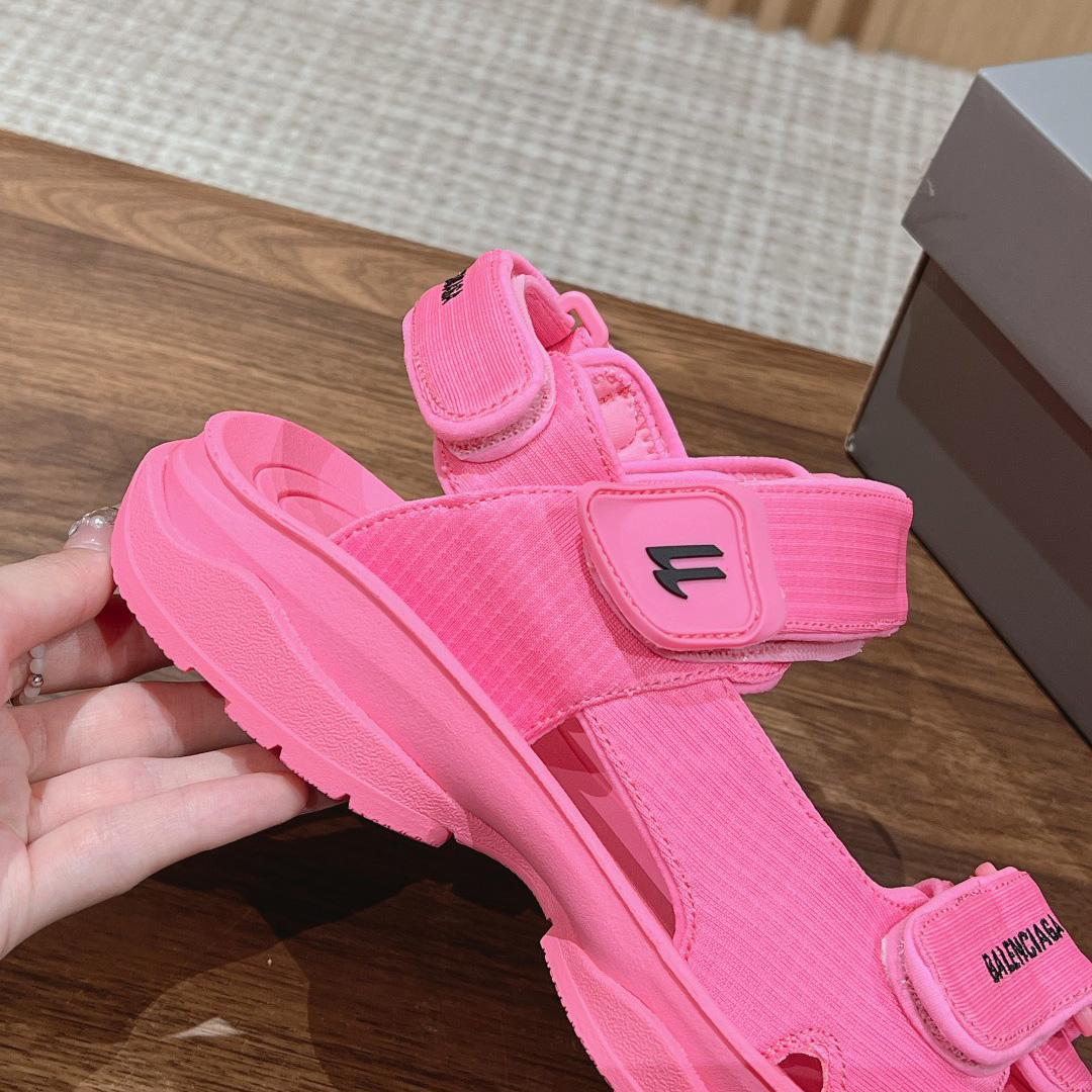 Balenciaga Women's Tourist Sandal In Pink - DopestKickz