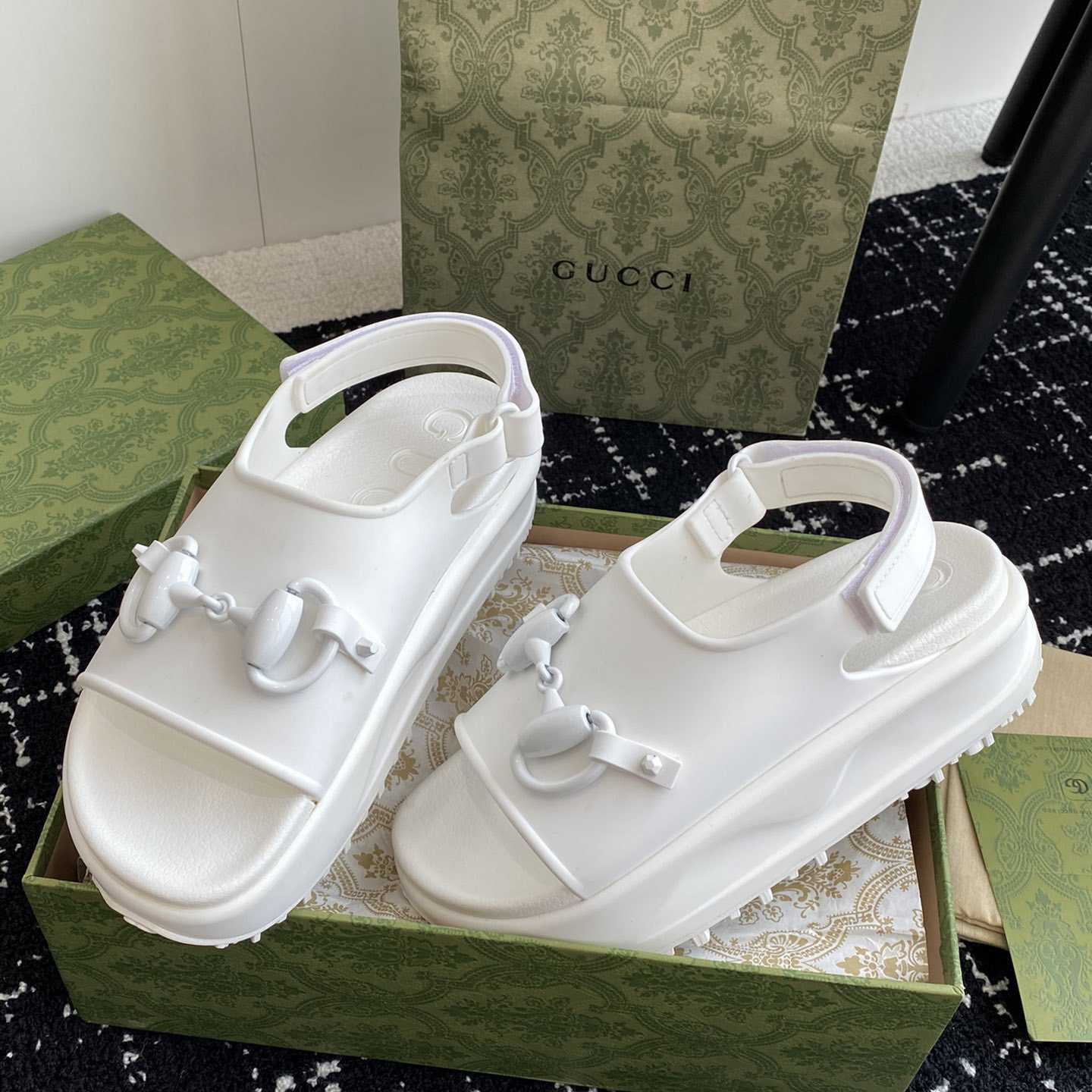 Gucci Horsebit Flatform Sandal - DopestKickz