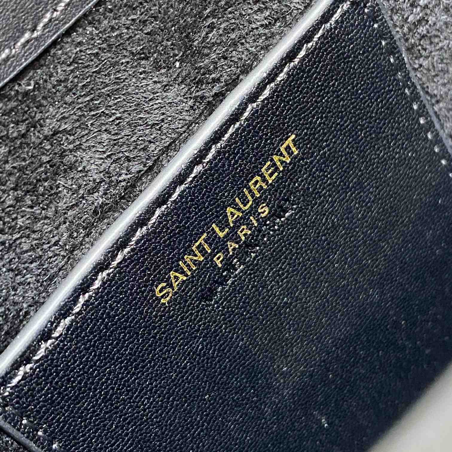 Saint Laurent Le 5 À 7 Mini Vertical In Shiny Leather - DopestKickz