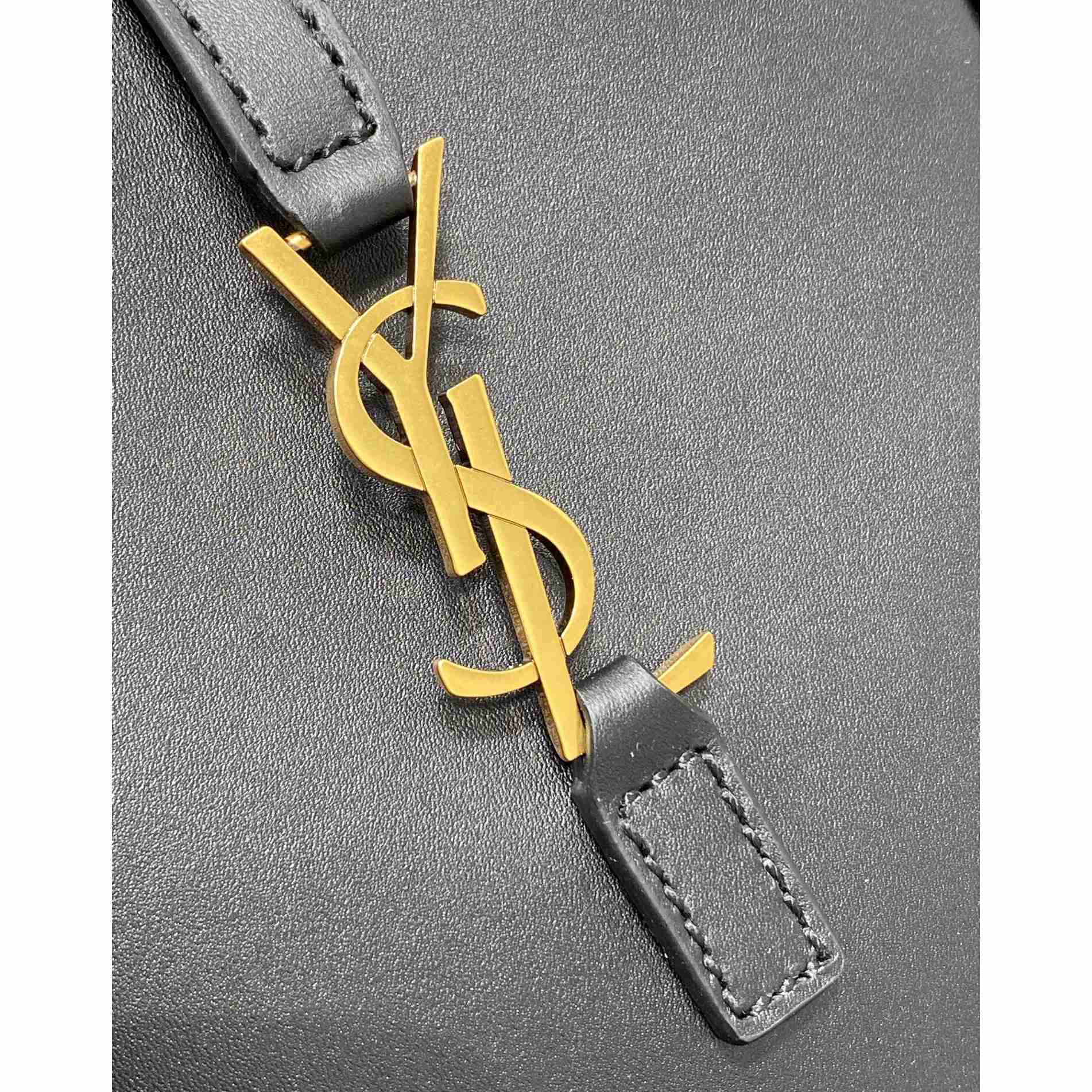 Saint Laurent Le 5 À 7 Mini Vertical In Shiny Leather - DopestKickz