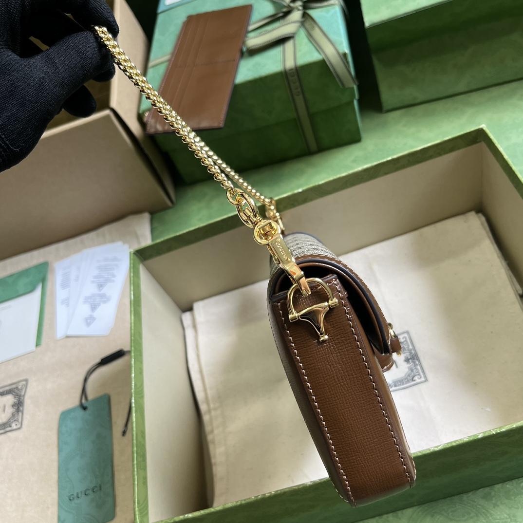 Gucci Horsebit 1955 Mini Bag (21.5x 12.5x 3cm) - DopestKickz