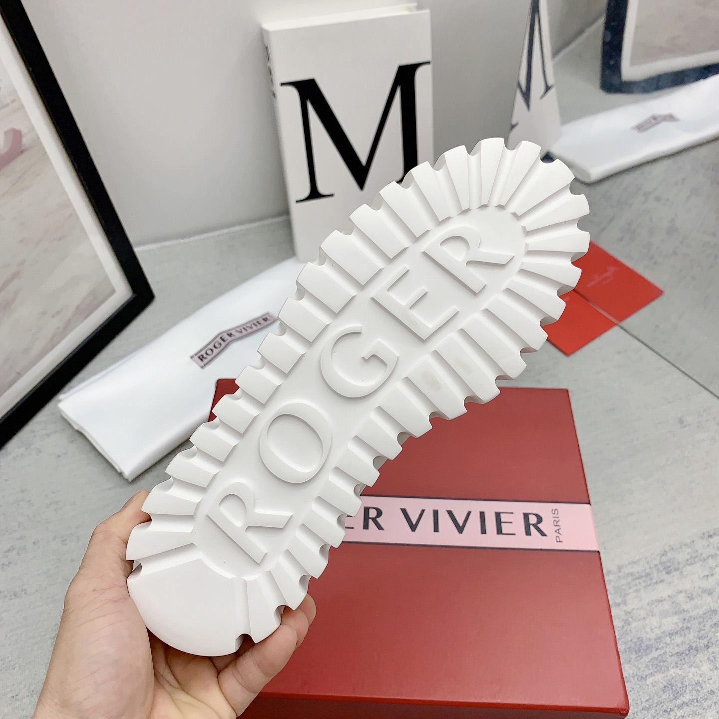 Roger Vivier Viv' Go-Thick Strass Buckle Slip-on Sneakers In Denim - DopestKickz