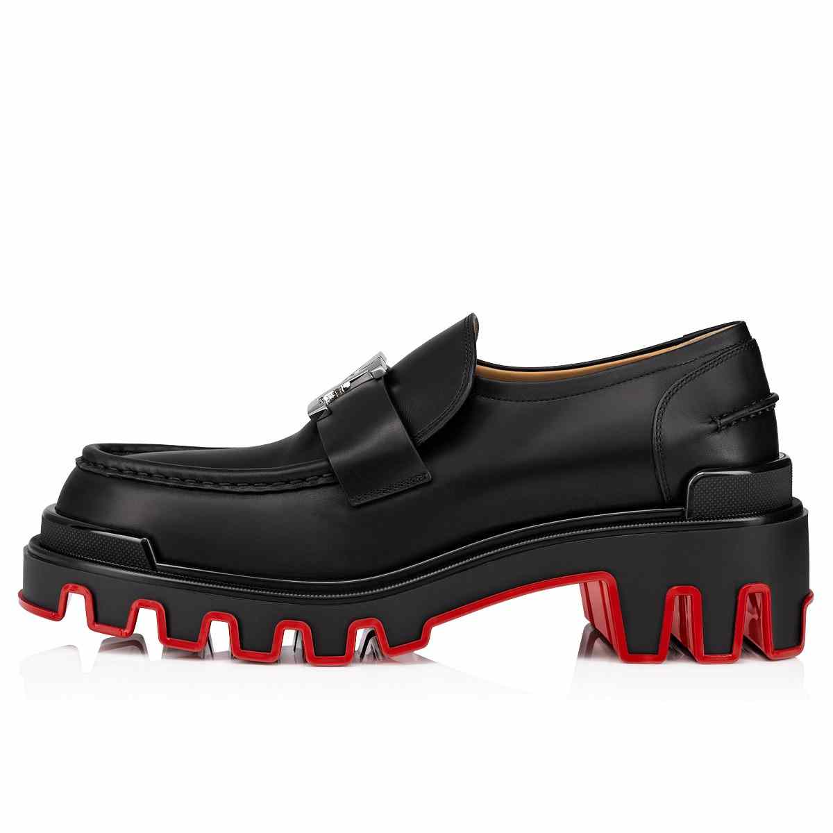 Christian Louboutin CL Moc Dune Loafers - Calf leather - Black - DopestKickz