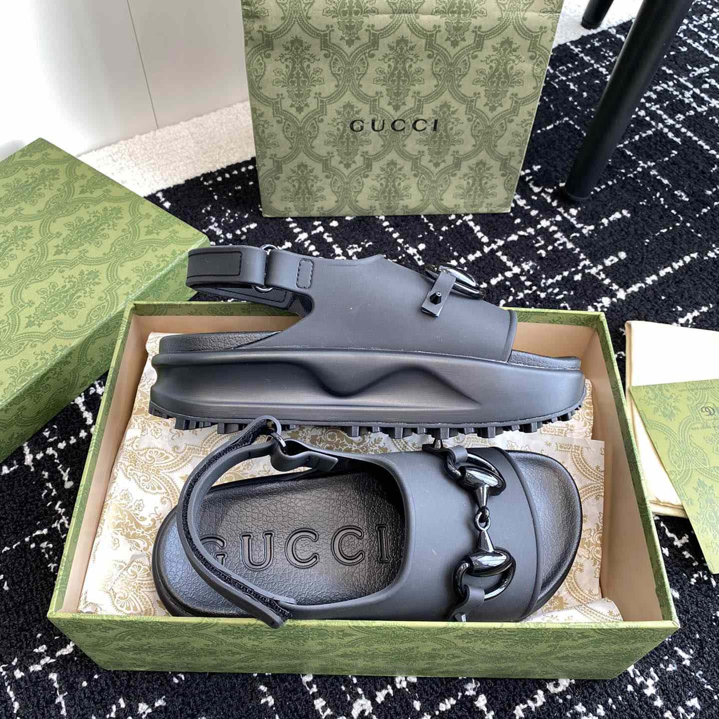 Gucci Horsebit Flatform Sandal - DopestKickz