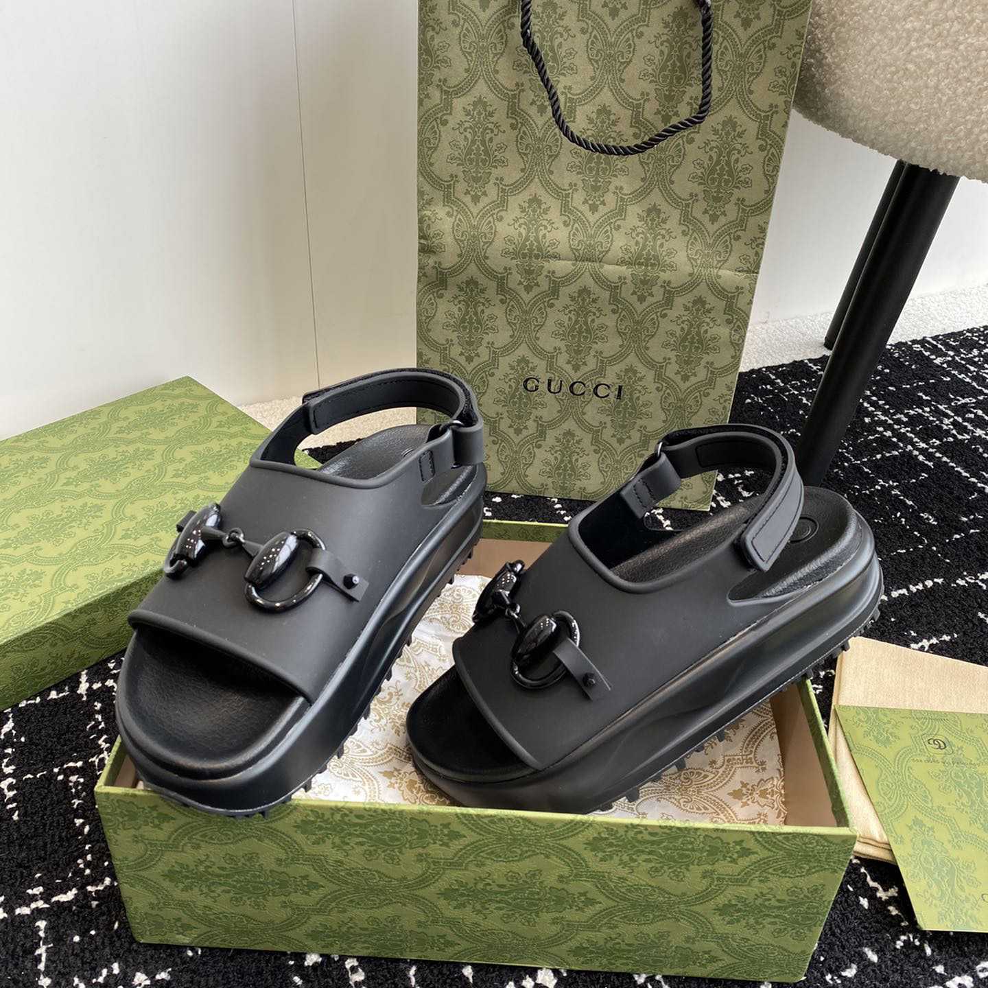 Gucci Horsebit Flatform Sandal - DopestKickz