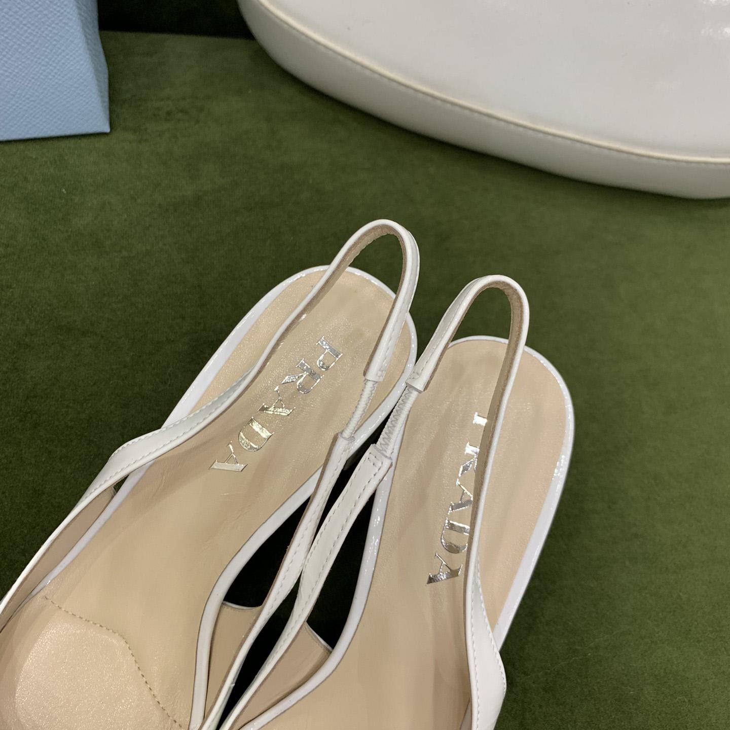 Prada Patent-leather Slingback Pumps - DopestKickz