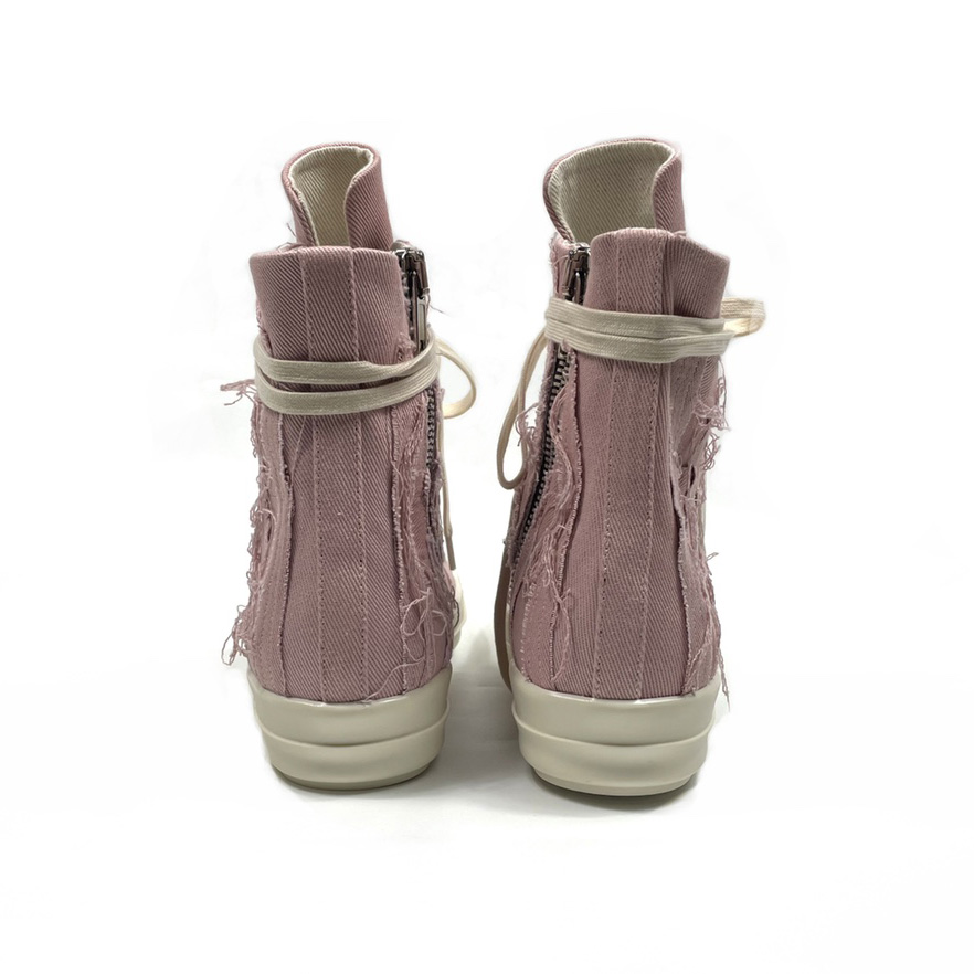 Rick Owens Drkshdw Pink Slash Sneakers - DopestKickz