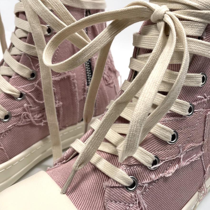 Rick Owens Drkshdw Pink Slash Sneakers - DopestKickz