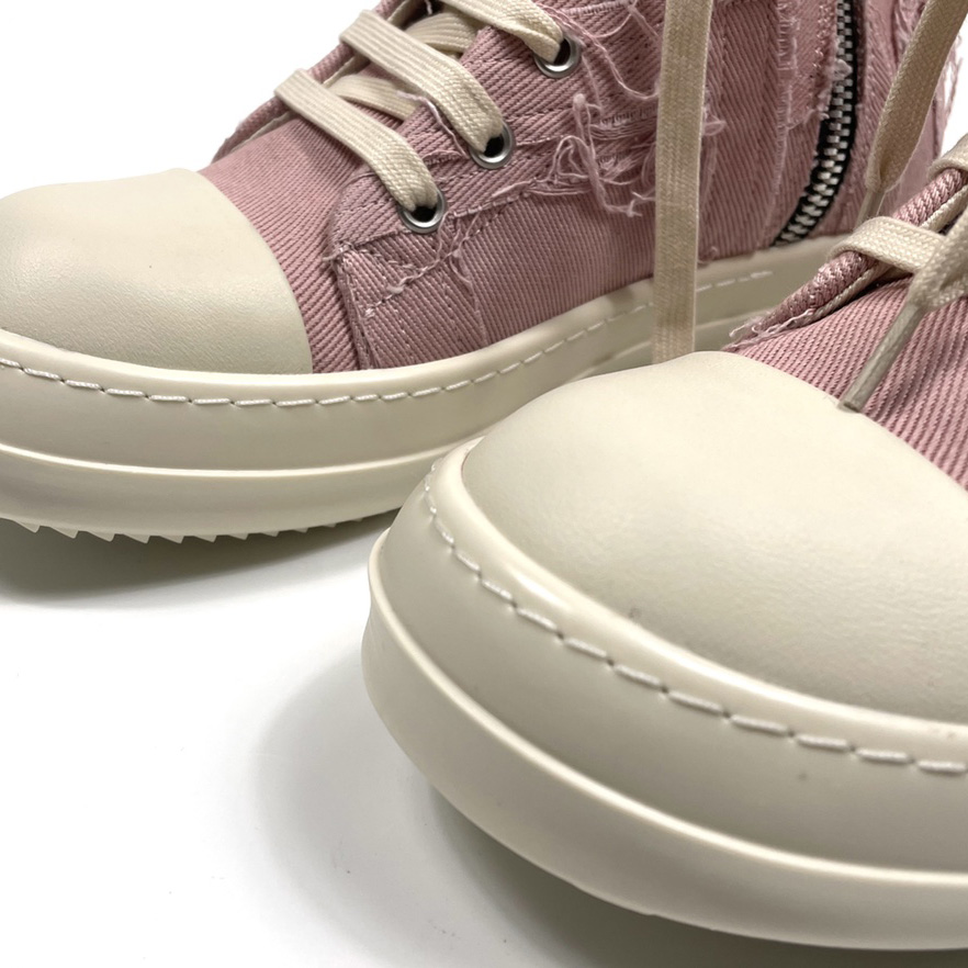 Rick Owens Drkshdw Pink Slash Sneakers - DopestKickz