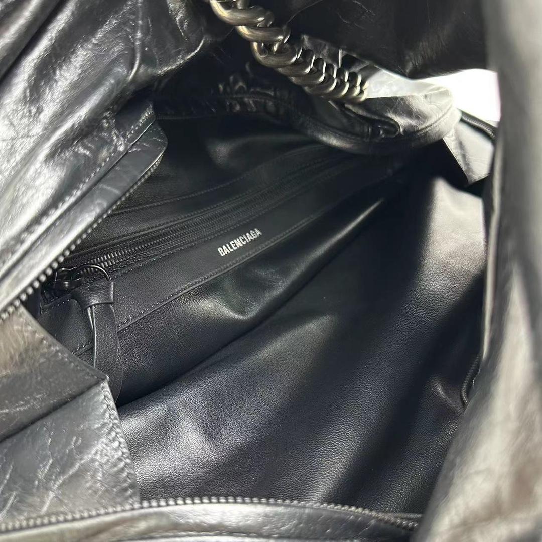 Balenciaga Puffer Large Bag In Black - DopestKickz