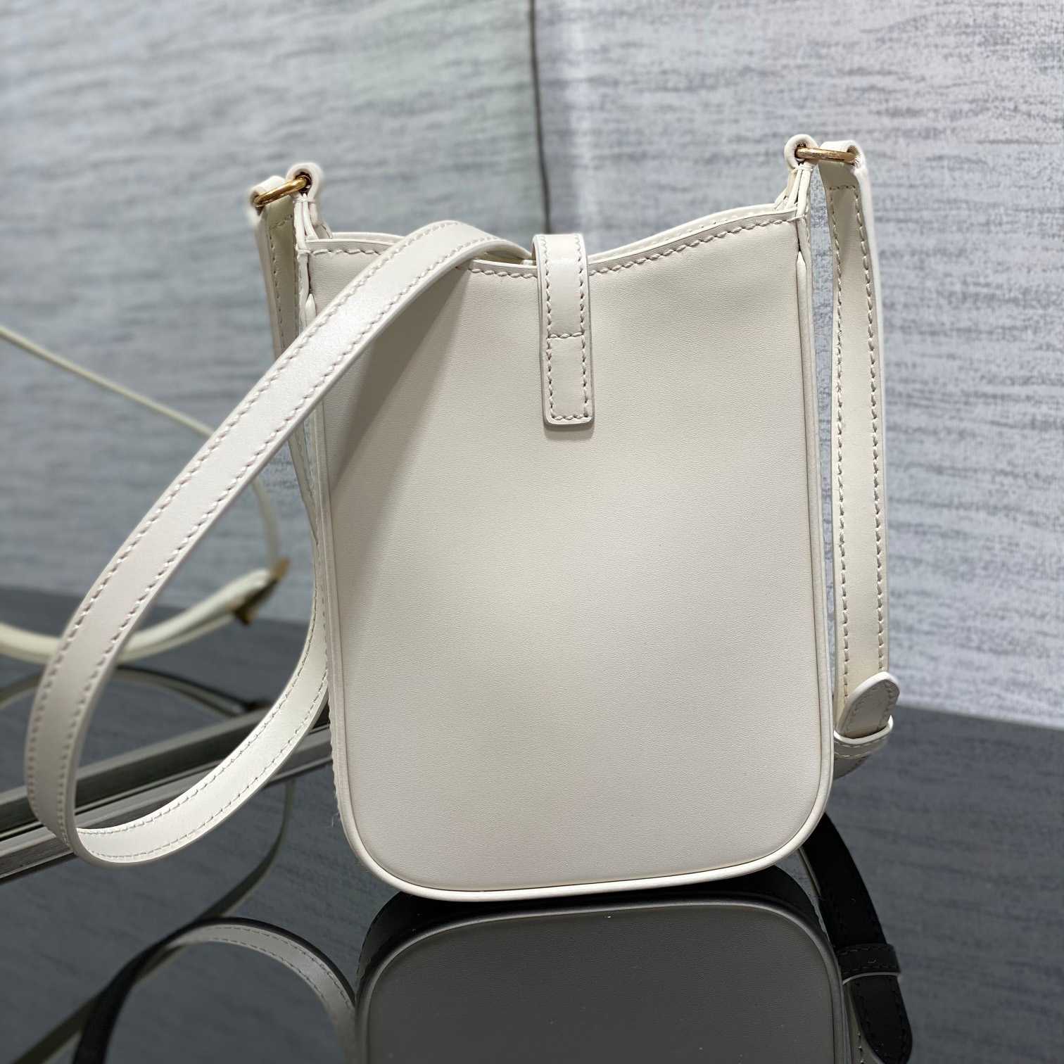 Saint Laurent Le 5 À 7 Mini Vertical In Shiny Leather - DopestKickz