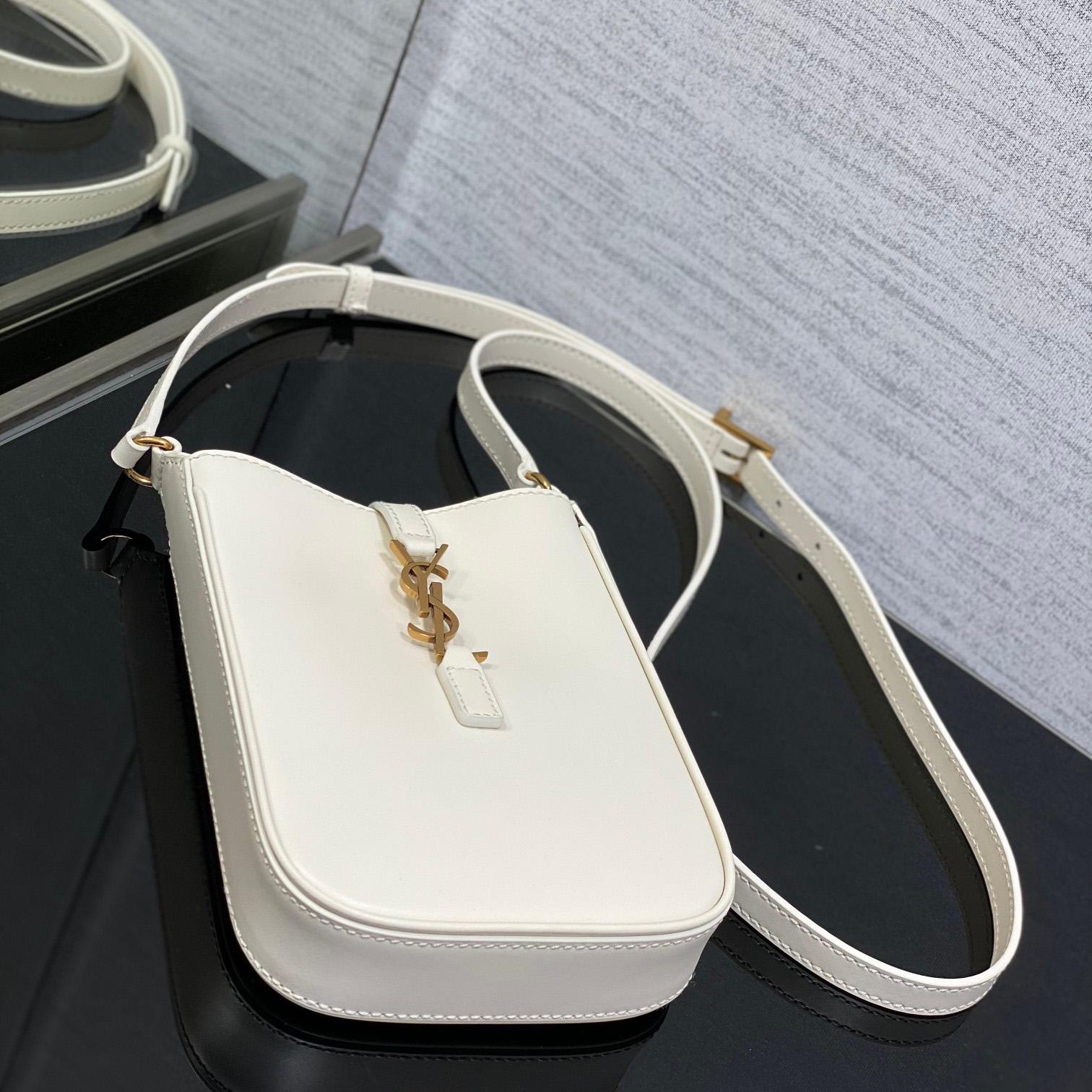 Saint Laurent Le 5 À 7 Mini Vertical In Shiny Leather - DopestKickz