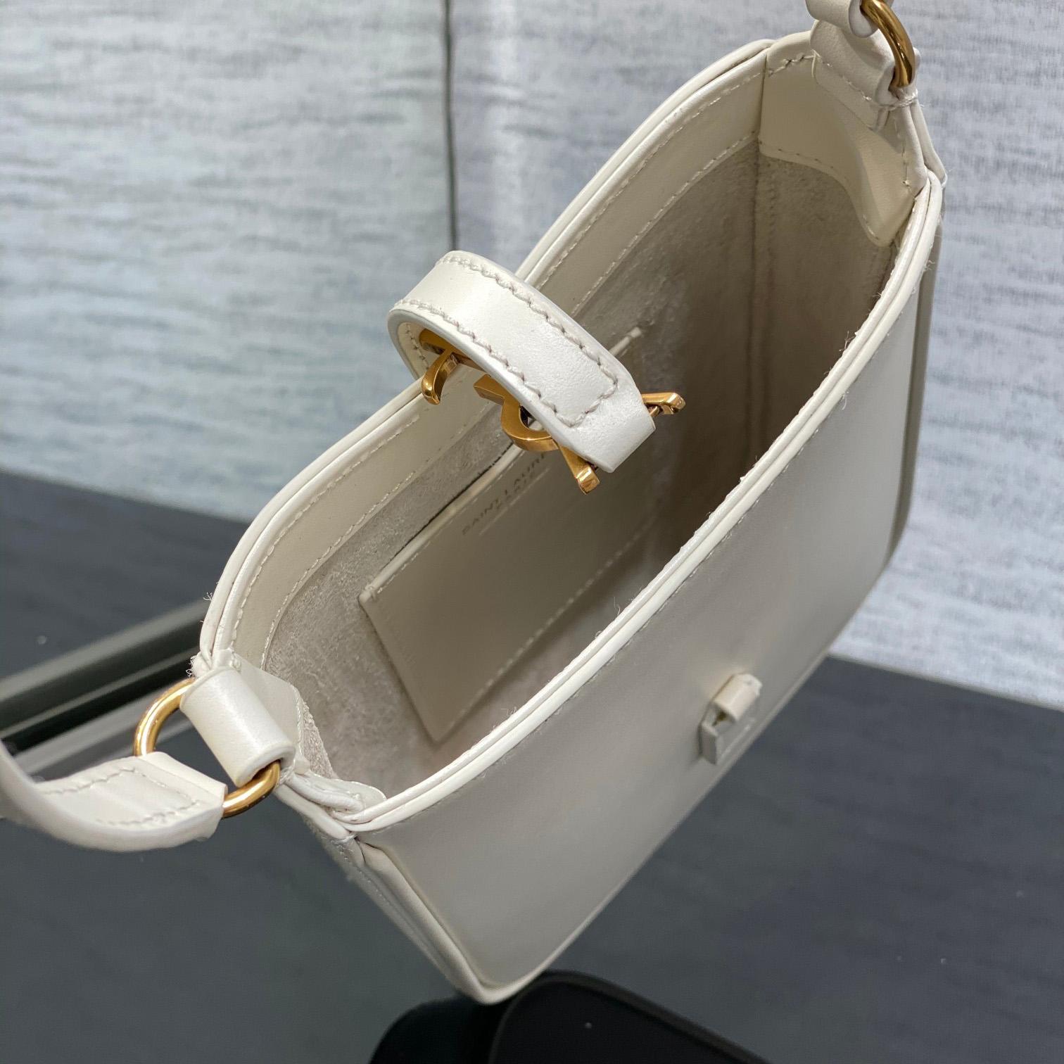 Saint Laurent Le 5 À 7 Mini Vertical In Shiny Leather - DopestKickz