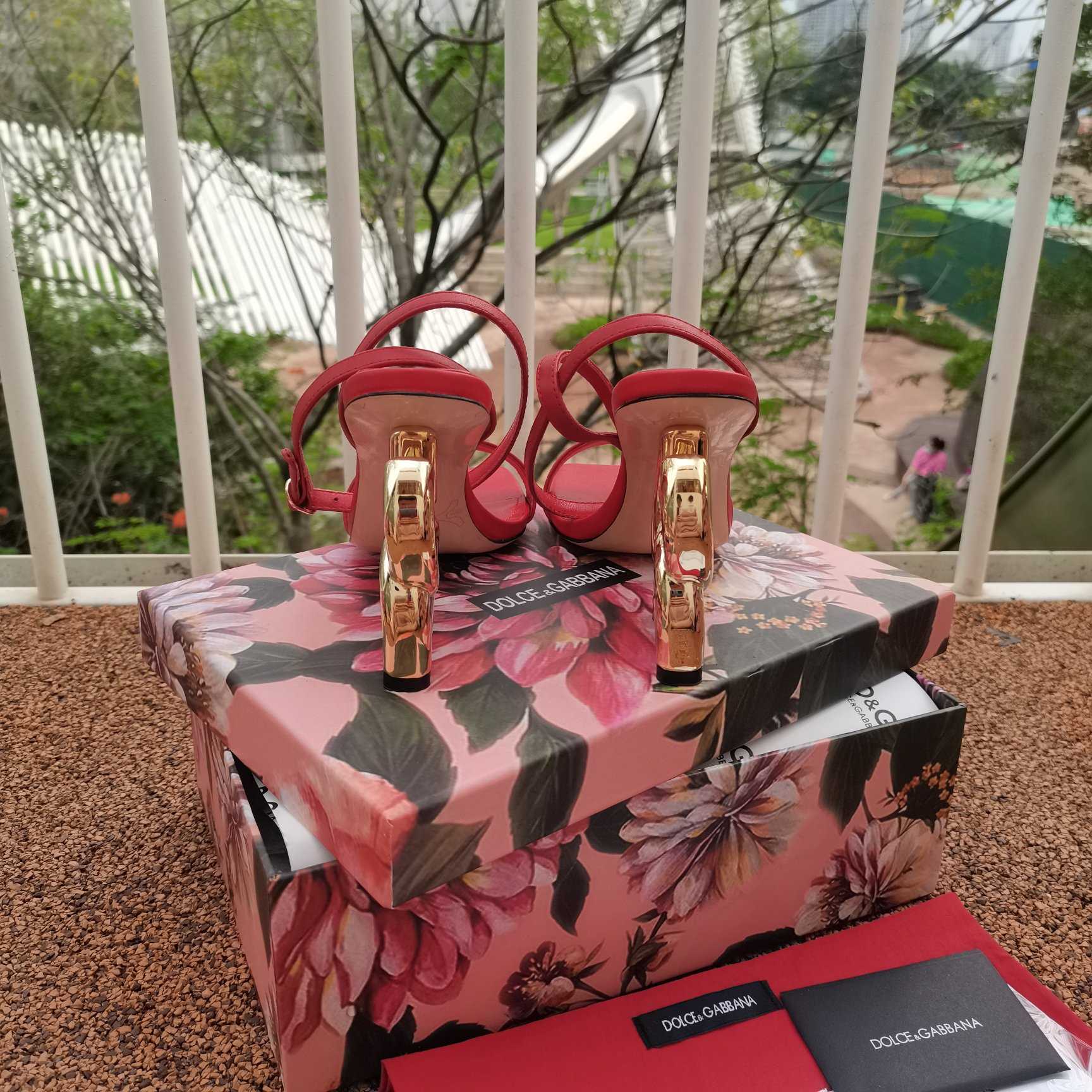 Dolce & Gabbana Keira DG Heel Sandals - DopestKickz