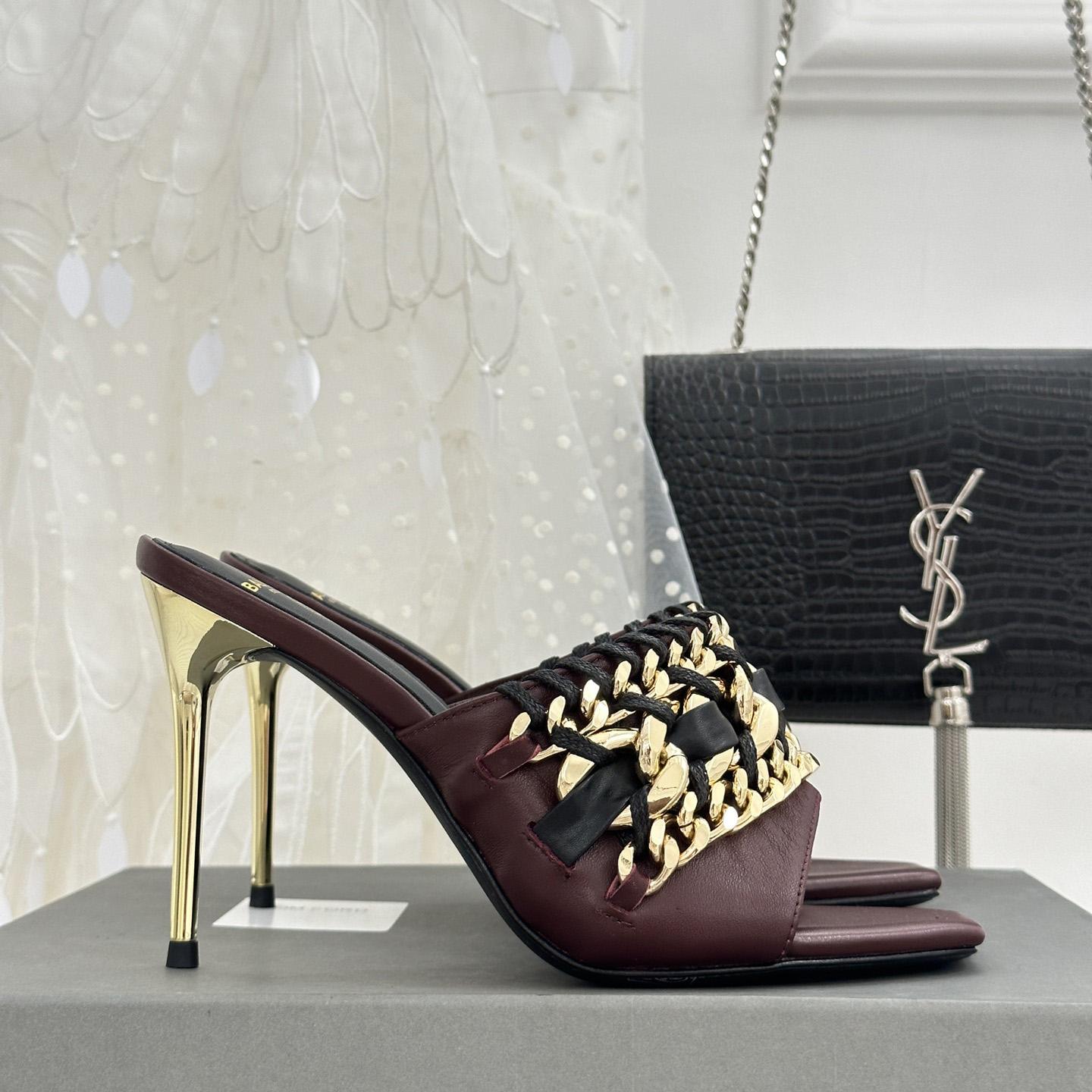 Balmain Chain-link Detail 110mm Pumps - DopestKickz