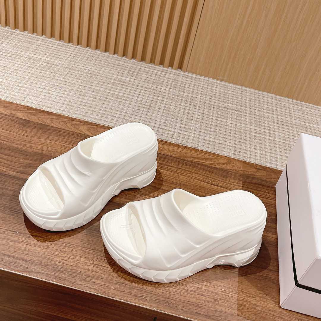 Givenchy Marshmallow Wedge sandals In Rubber - DopestKickz