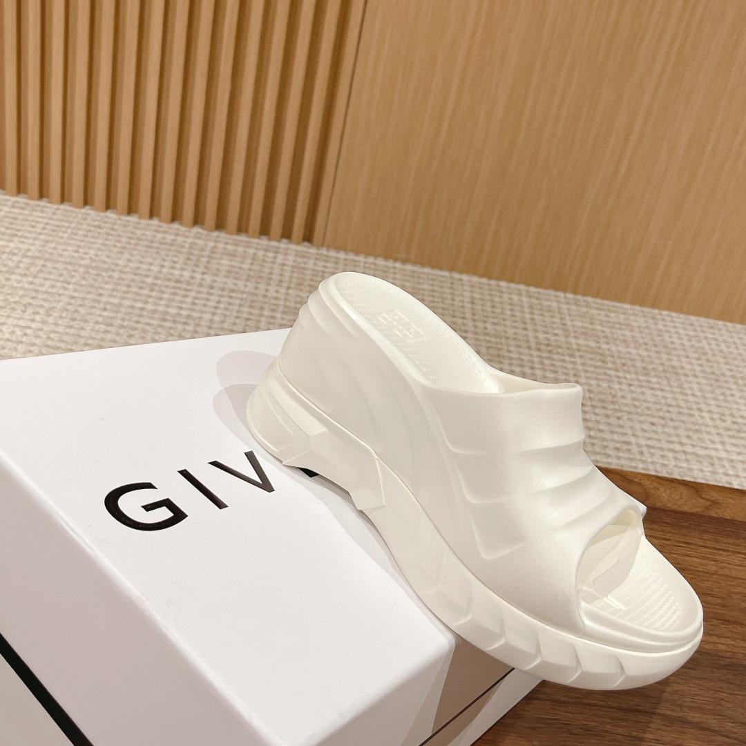 Givenchy Marshmallow Wedge sandals In Rubber - DopestKickz