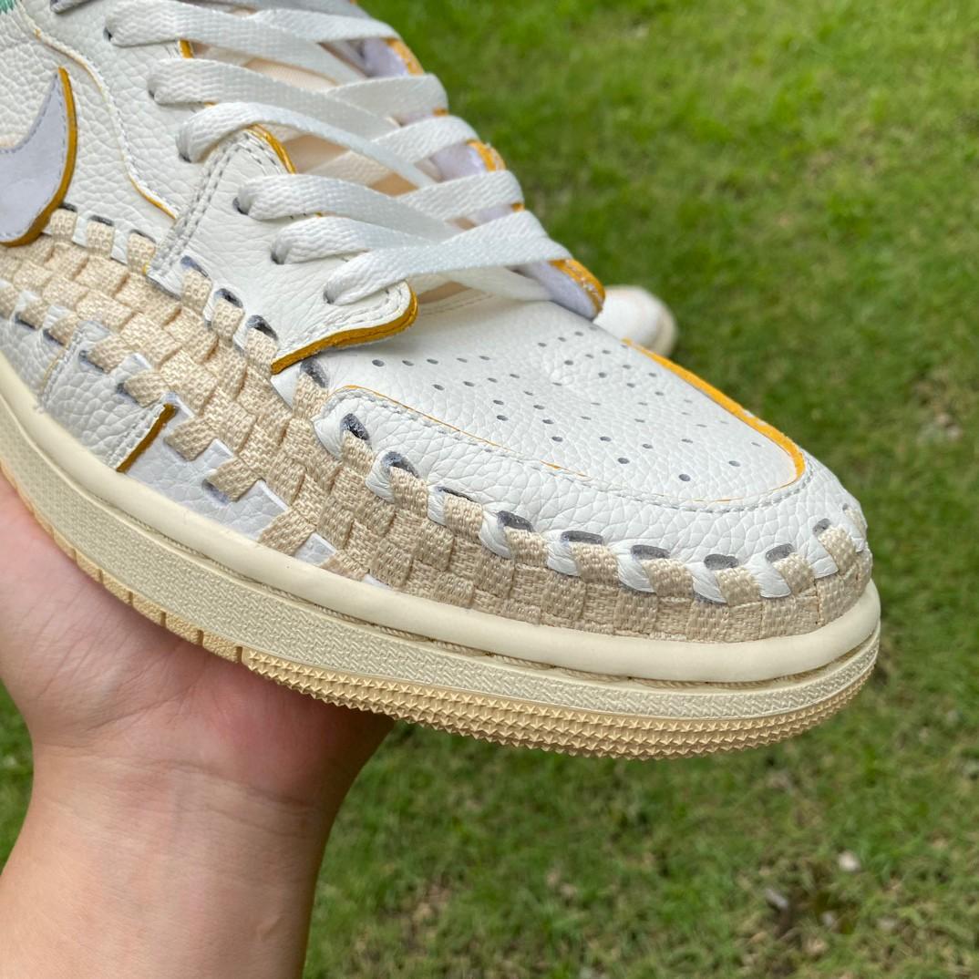 Union x Air Jordan 1 High OG “Woven” Sneaker    FD2565-100 - DopestKickz