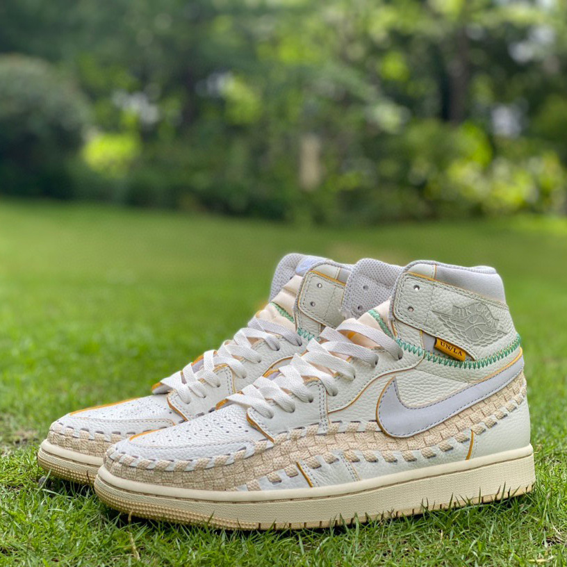 Union x Air Jordan 1 High OG “Woven” Sneaker    FD2565-100 - DopestKickz