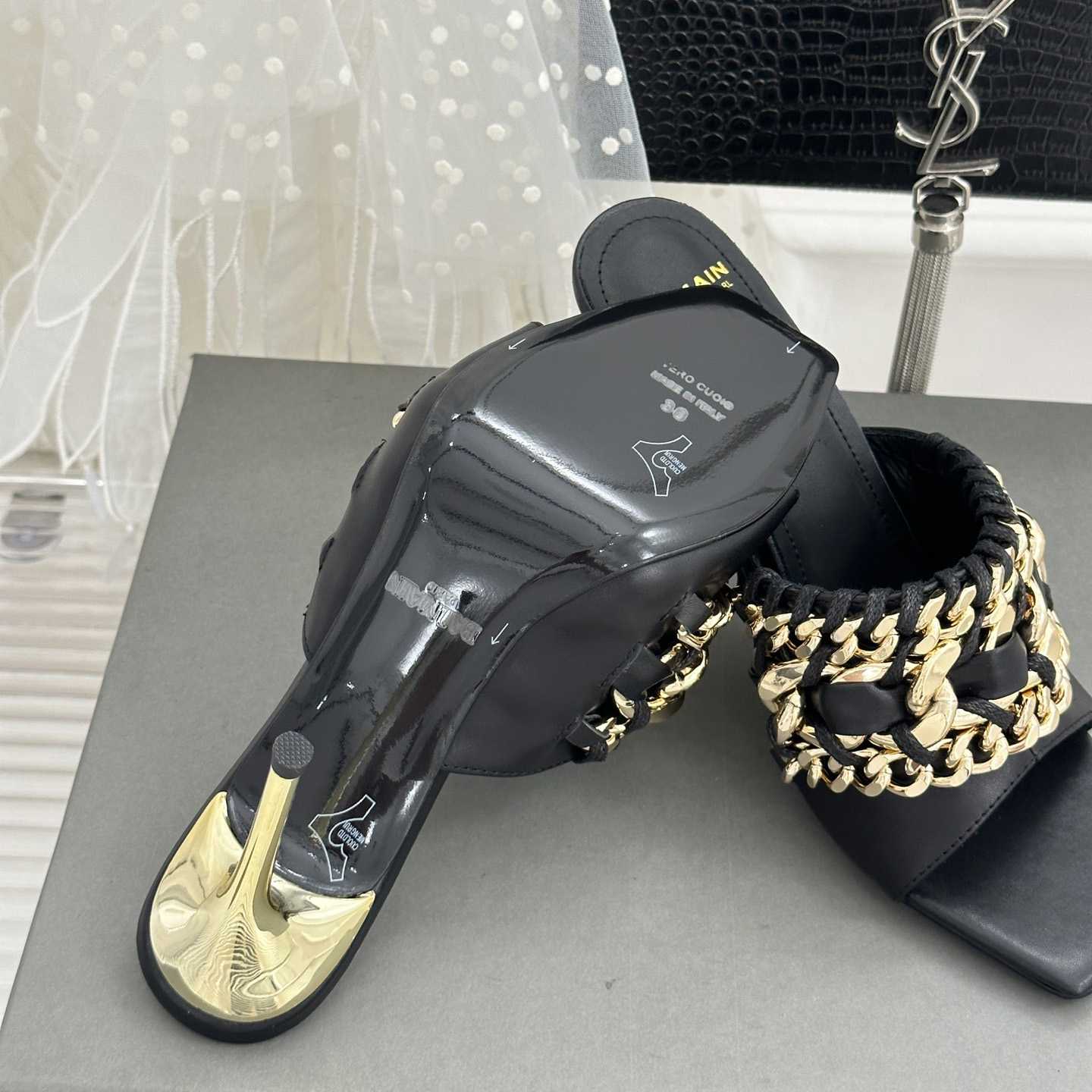 Balmain Chain-link Detail 110mm Pumps - DopestKickz