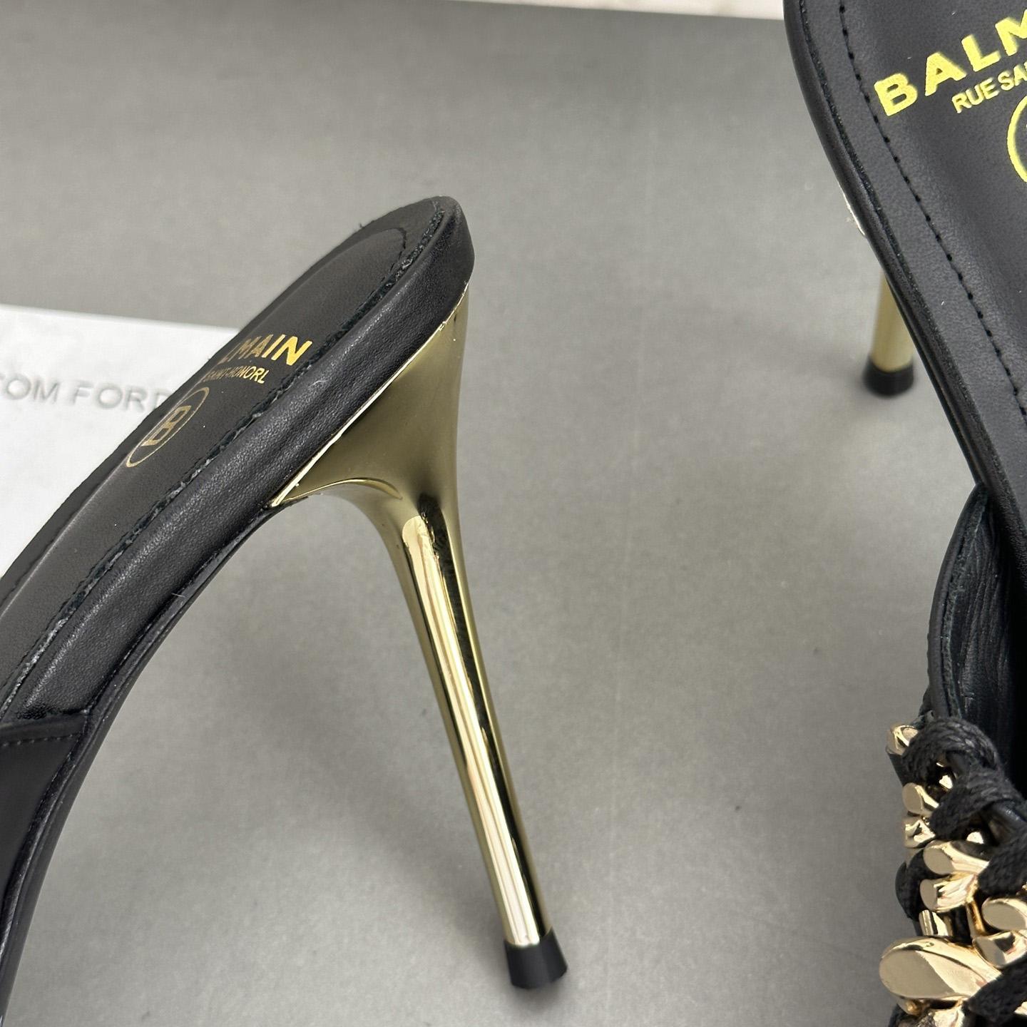 Balmain Chain-link Detail 110mm Pumps - DopestKickz