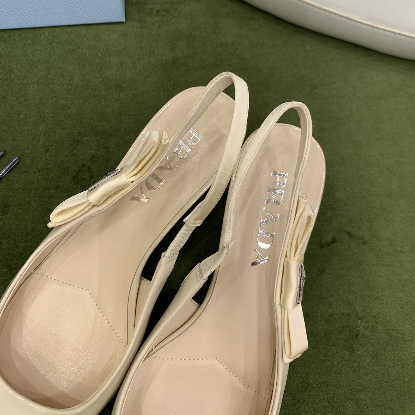 Prada Patent Leather Slingbacks - DopestKickz