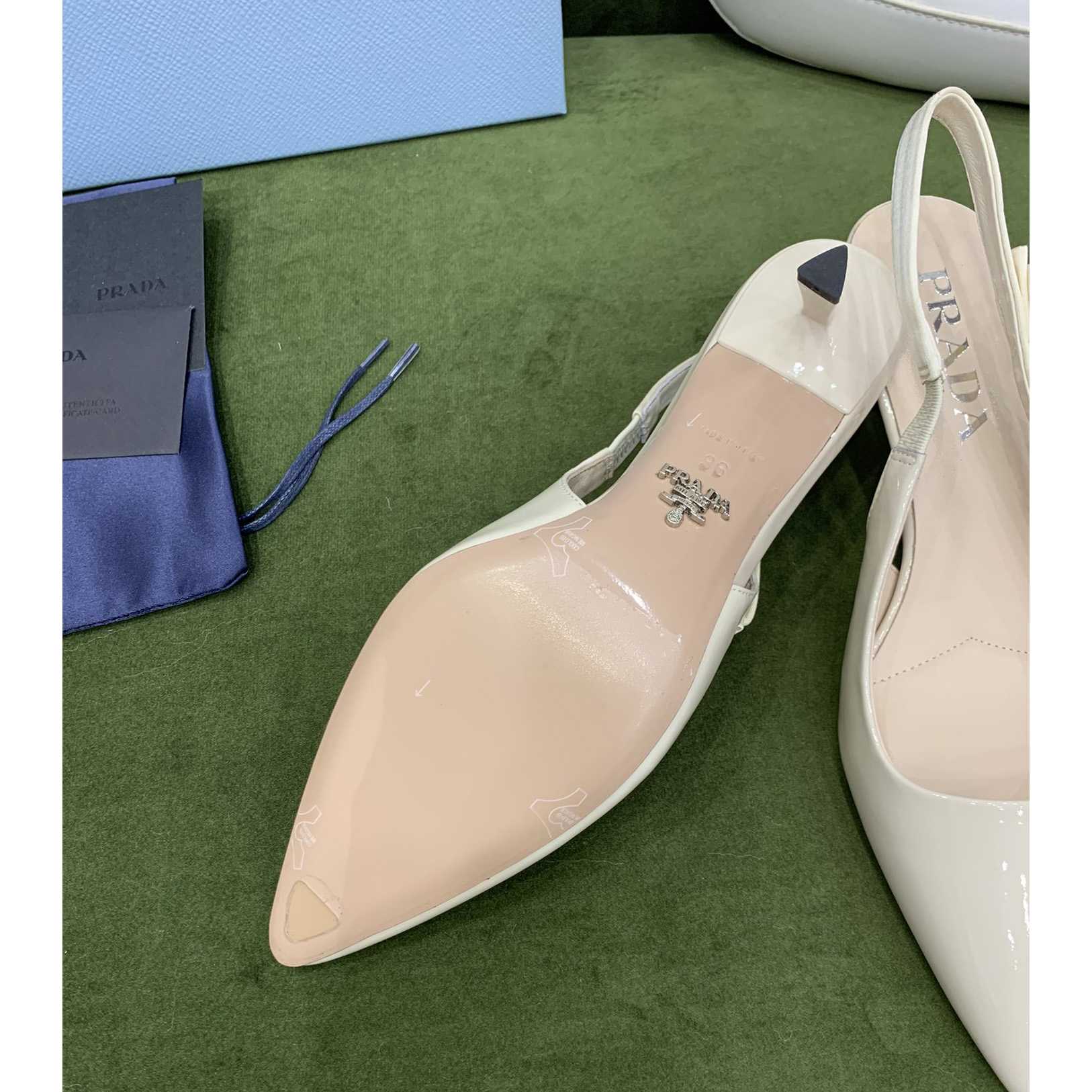 Prada Patent Leather Slingbacks - DopestKickz
