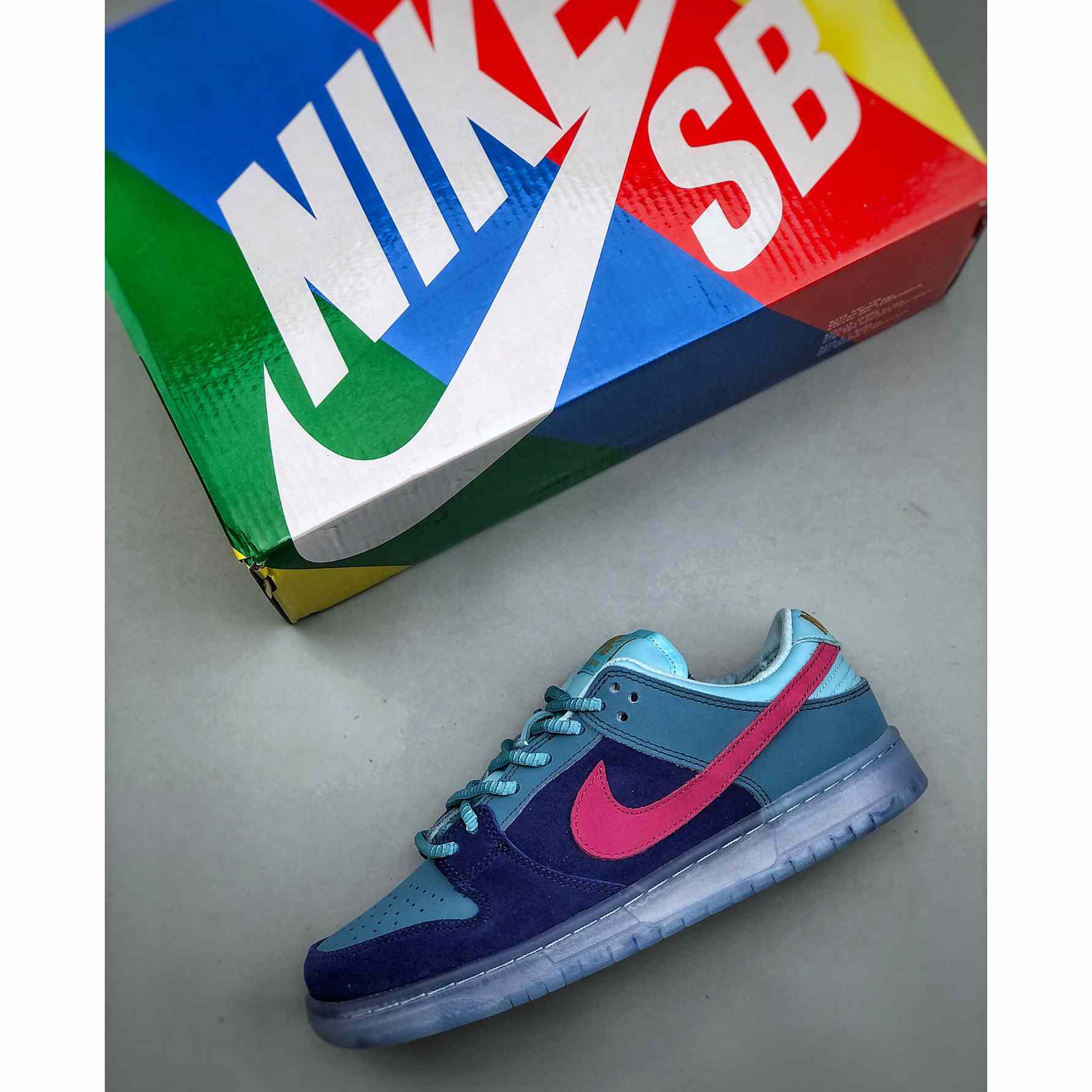 Run The Jewels x Nike SB Dunk Low Sneakers       DO9404-400 - DopestKickz