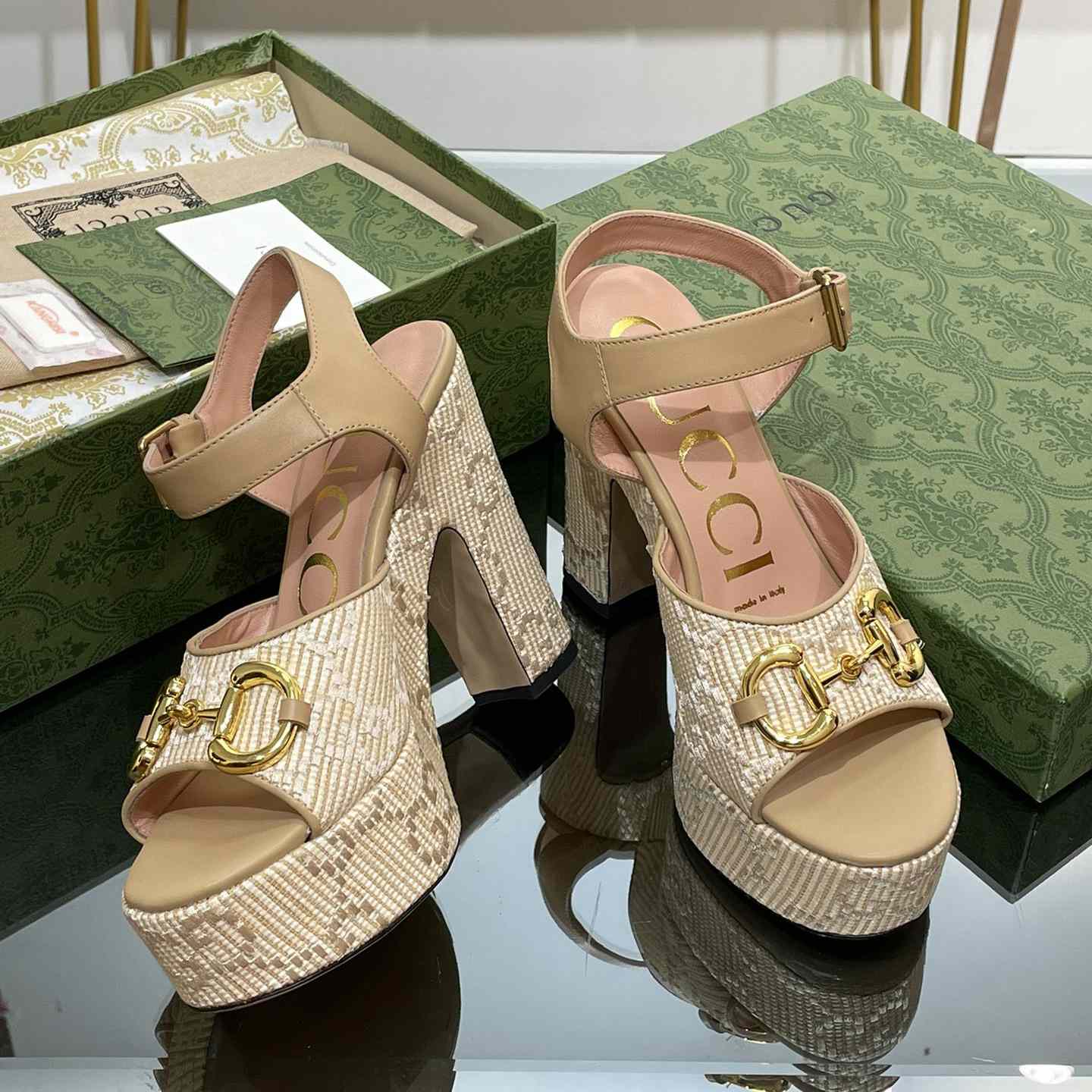 Gucci Women's Horsebit Platform Sandal  - DopestKickz