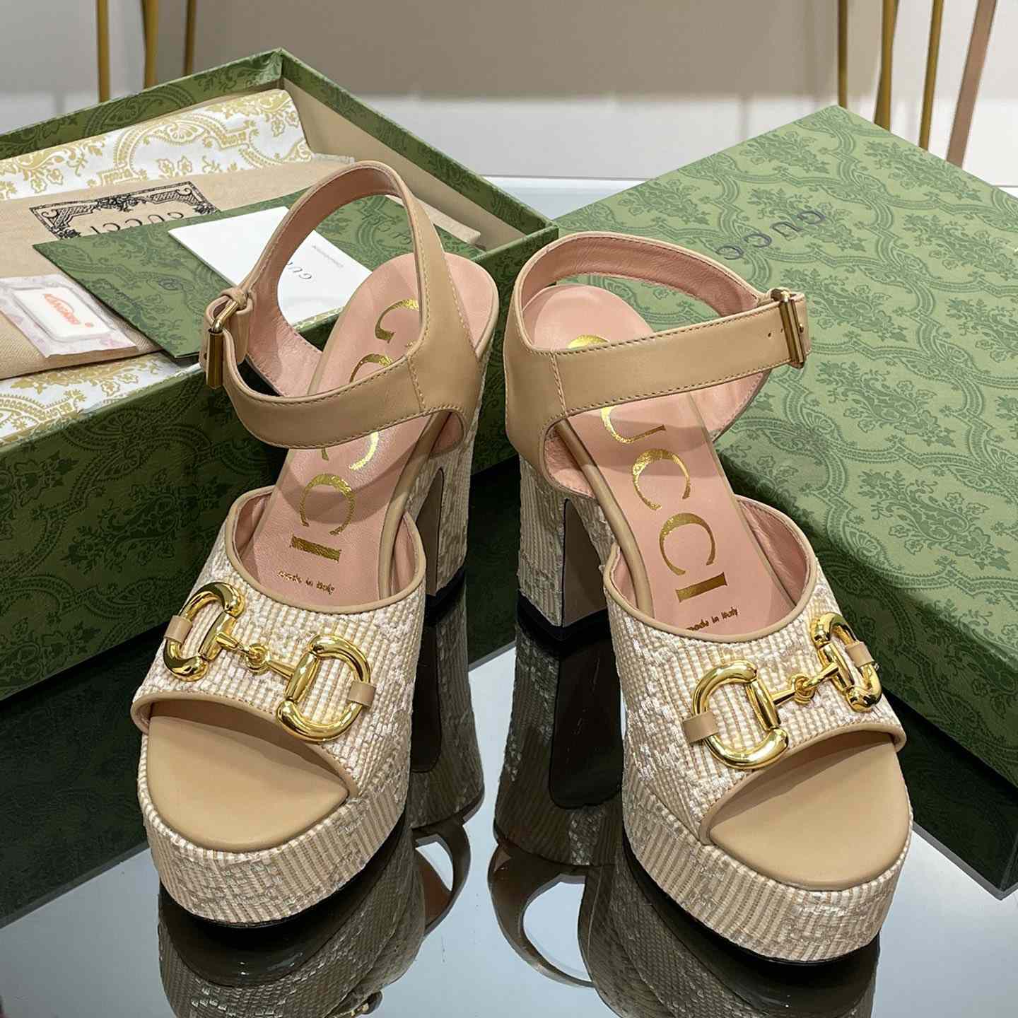 Gucci Women's Horsebit Platform Sandal  - DopestKickz