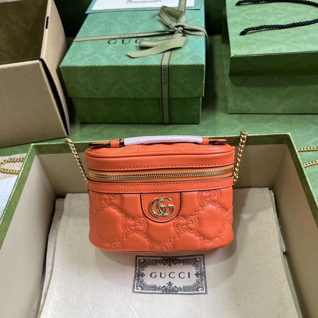 Gucci GG Matelassé Top Handle Mini Bag(16-10.5-5cm) - DopestKickz