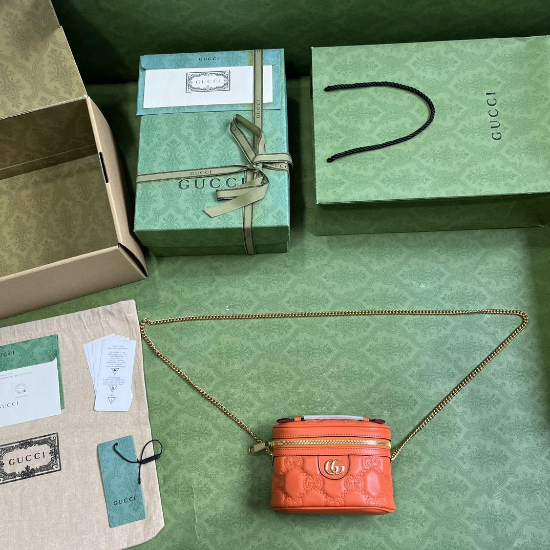 Gucci GG Matelassé Top Handle Mini Bag(16-10.5-5cm) - DopestKickz