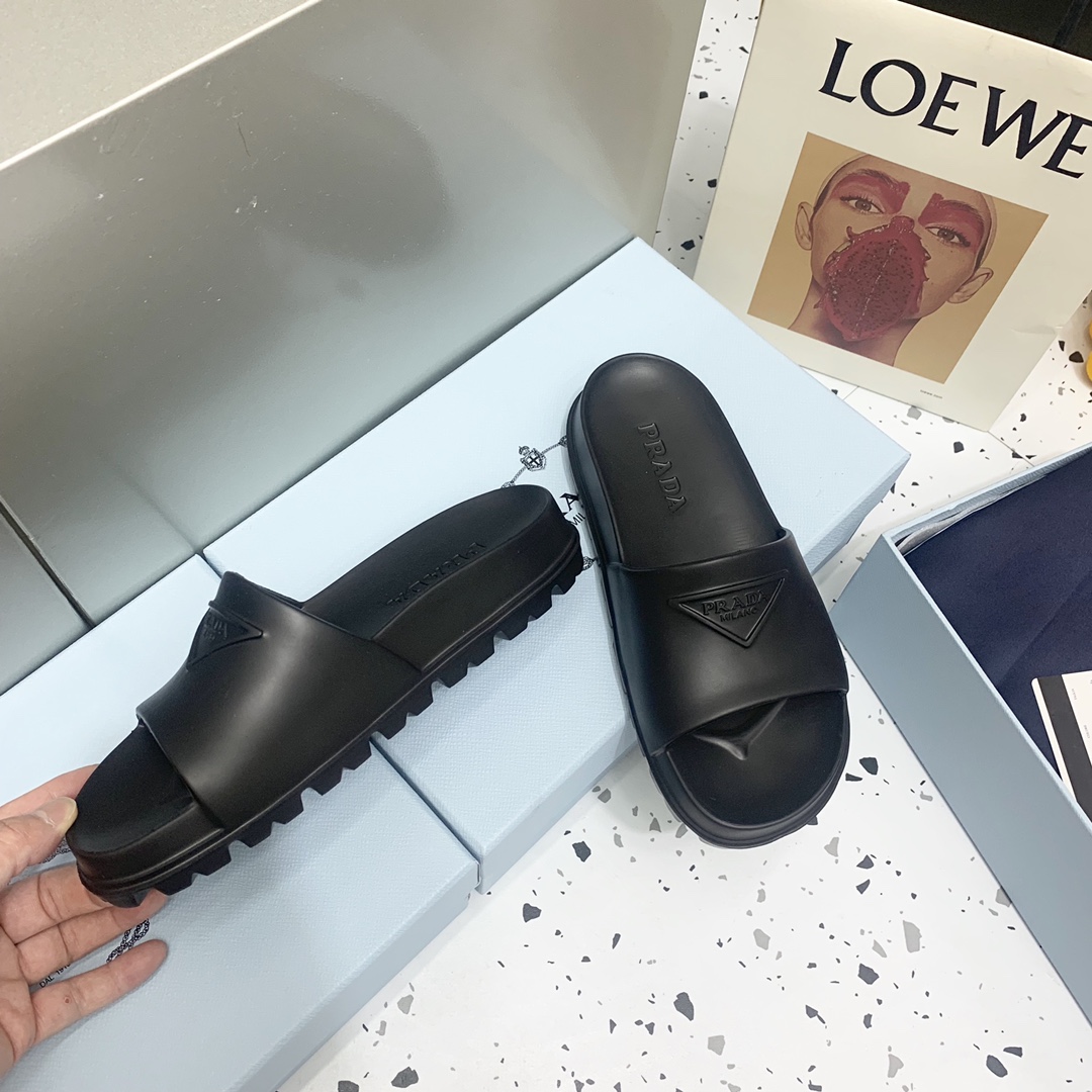 Prada Rubber Sandals  - DopestKickz