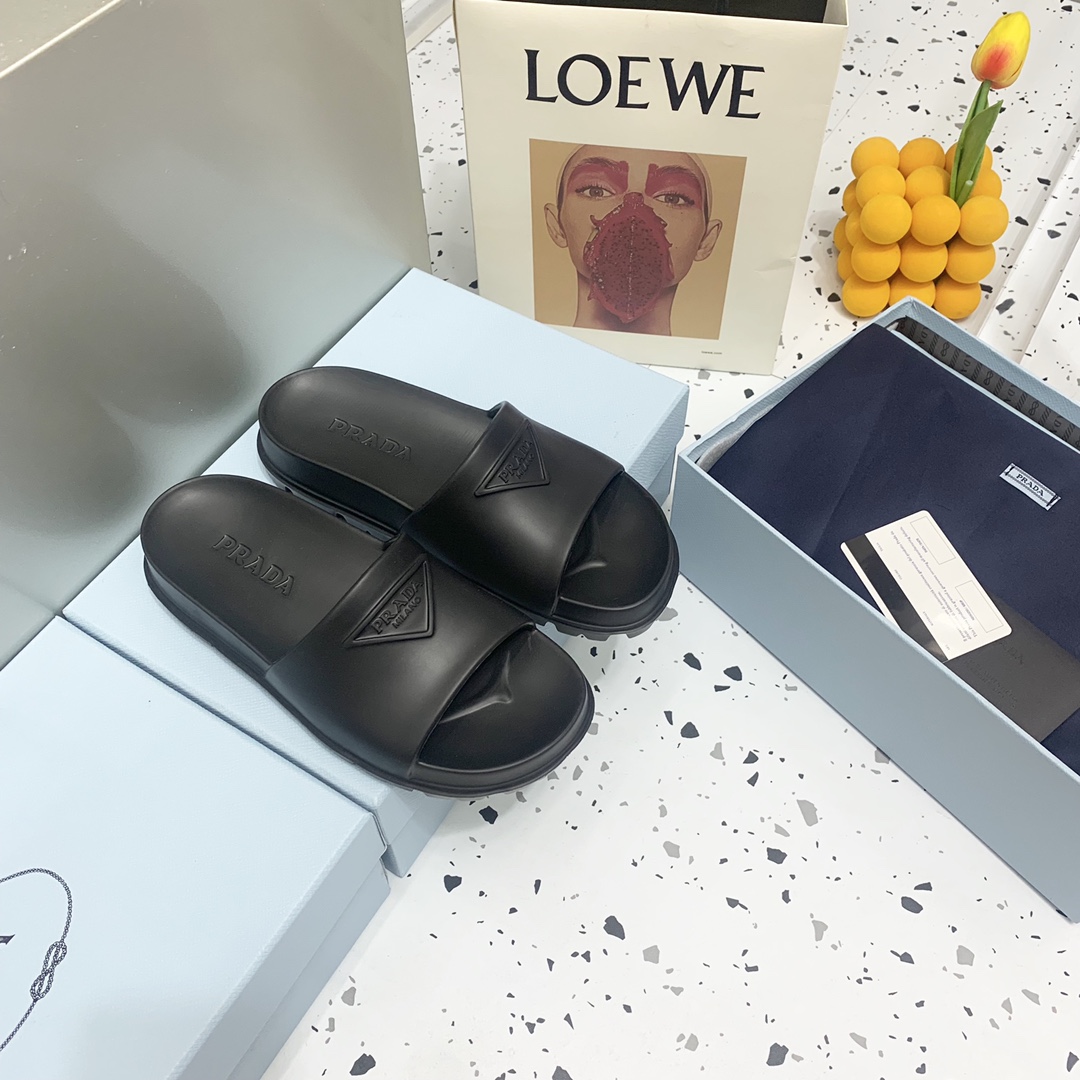 Prada Rubber Sandals  - DopestKickz