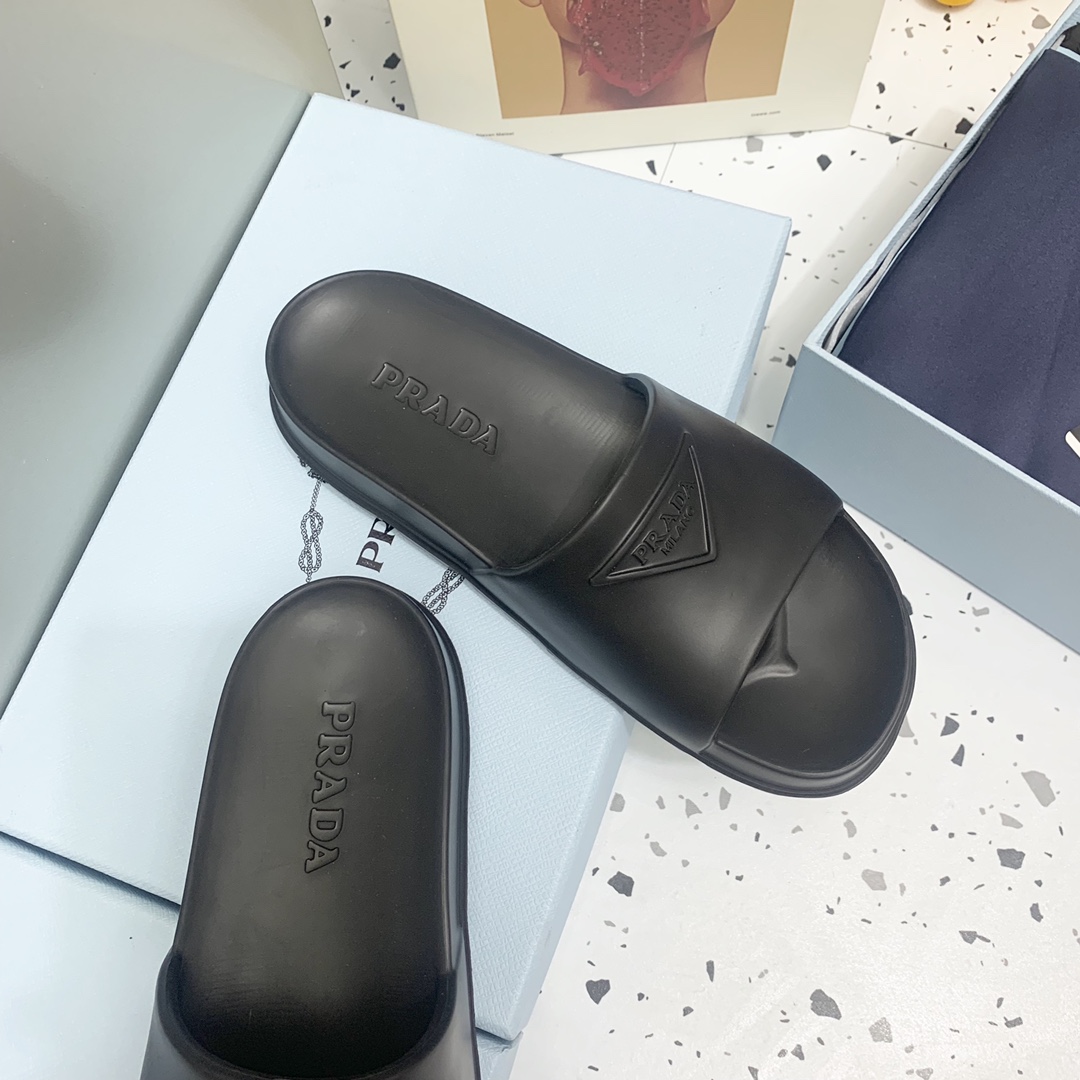 Prada Rubber Sandals  - DopestKickz