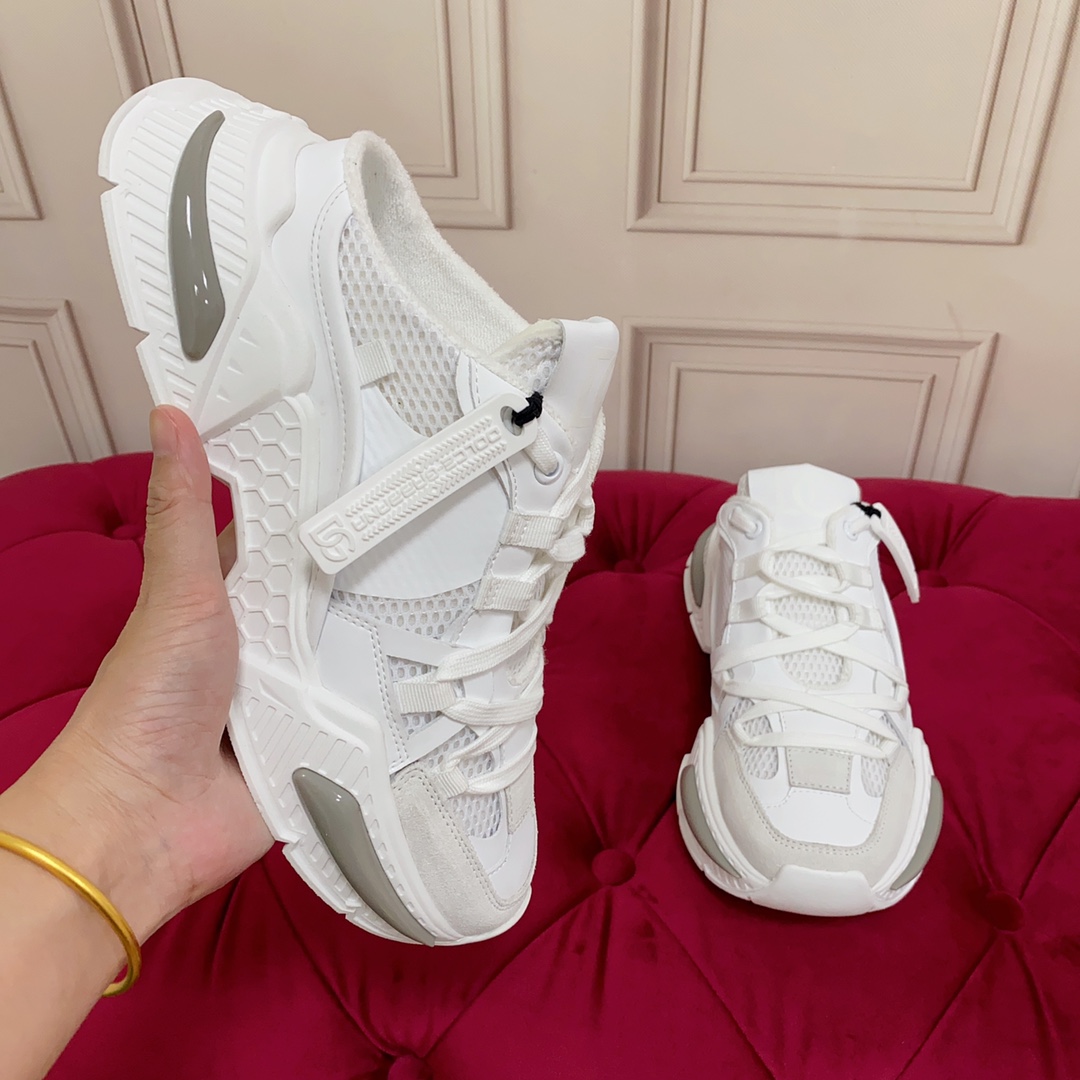 Dolce & Gabbana Mixed-material Airmaster Mule Sneakers - DopestKickz