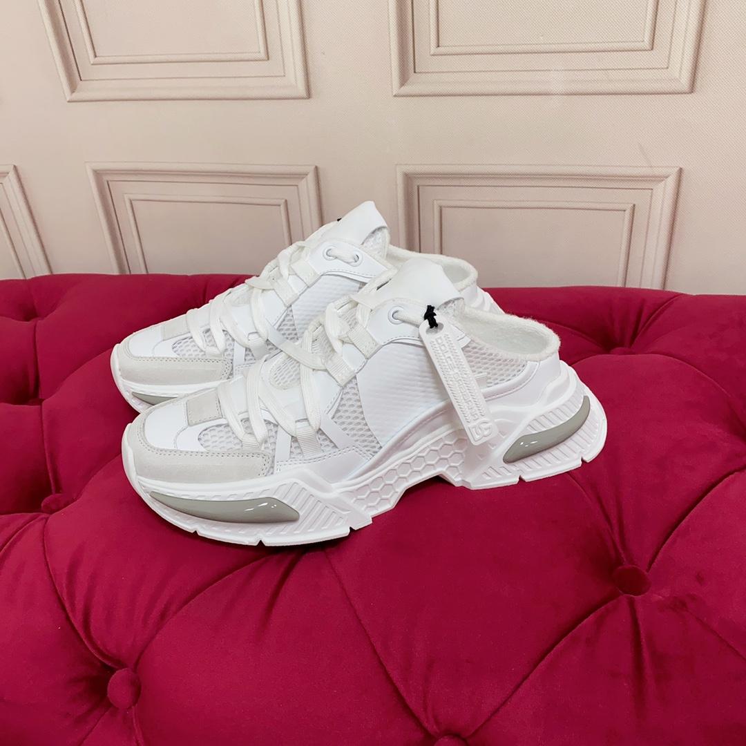 Dolce & Gabbana Mixed-material Airmaster Mule Sneakers - DopestKickz