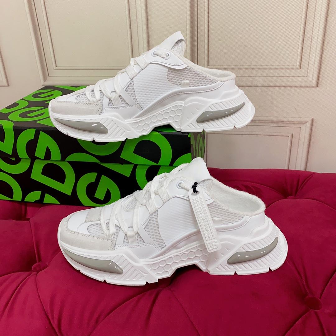 Dolce & Gabbana Mixed-material Airmaster Mule Sneakers - DopestKickz